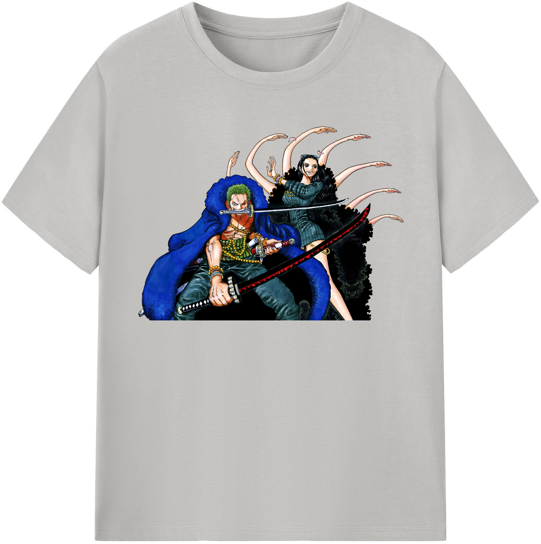 ワンピース ロロノア・ゾロ ONE PIECE Roronoa Zoro レディースカジュアルプリントTシャツ（綿100％）
