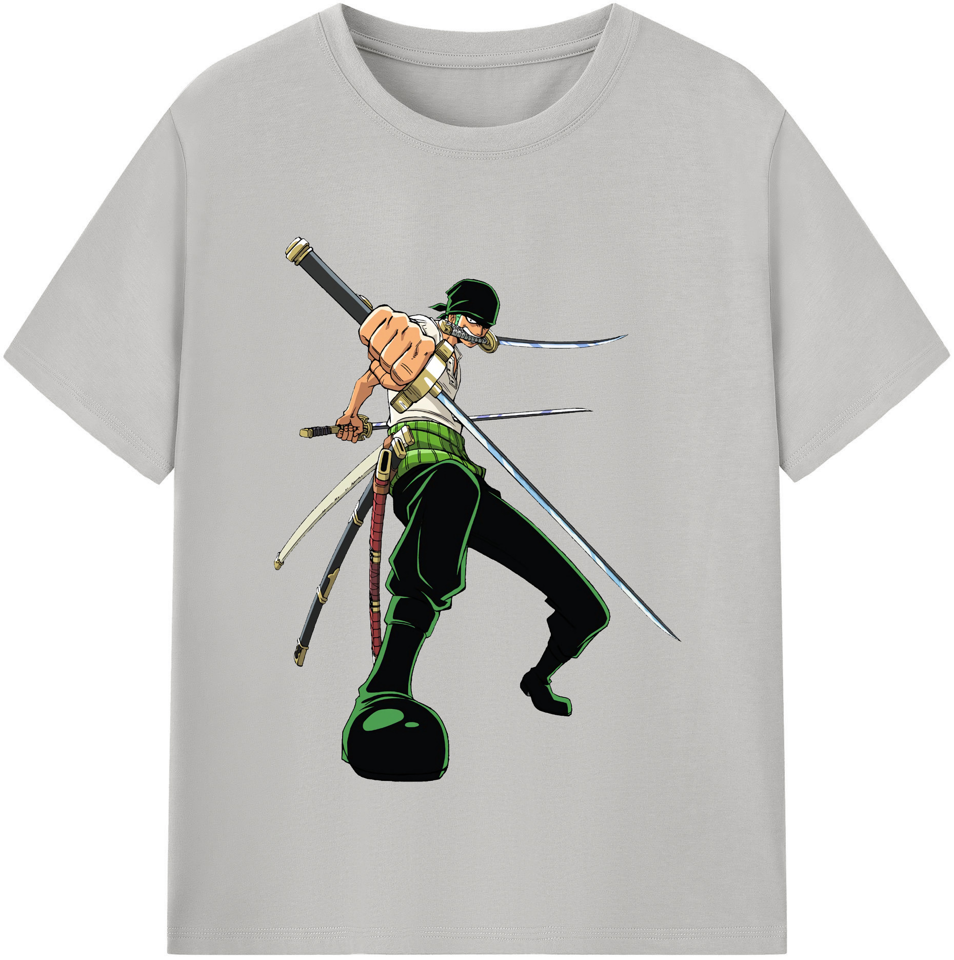 ワンピース ロロノア・ゾロ ONE PIECE Roronoa Zoro レディースカジュアルプリントTシャツ（綿100％）