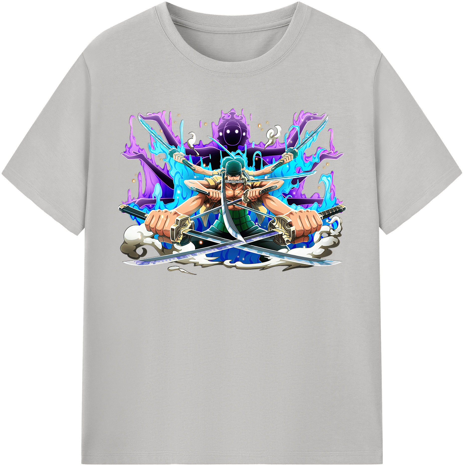 ワンピース ロロノア・ゾロ ONE PIECE Roronoa Zoro レディースカジュアルプリントTシャツ（綿100％）