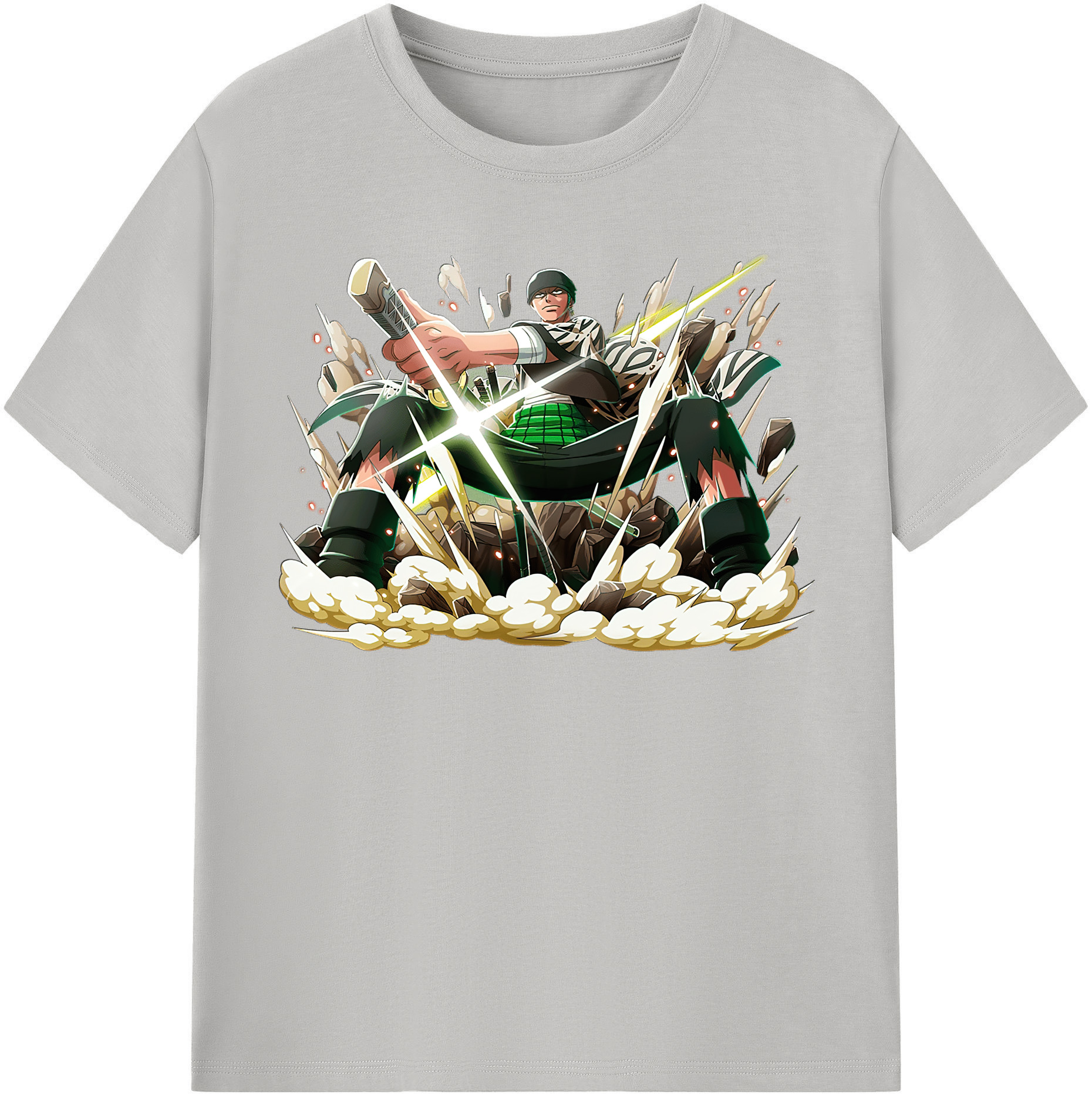 ワンピース ロロノア・ゾロ ONE PIECE Roronoa Zoro レディースカジュアルプリントTシャツ（綿100％）
