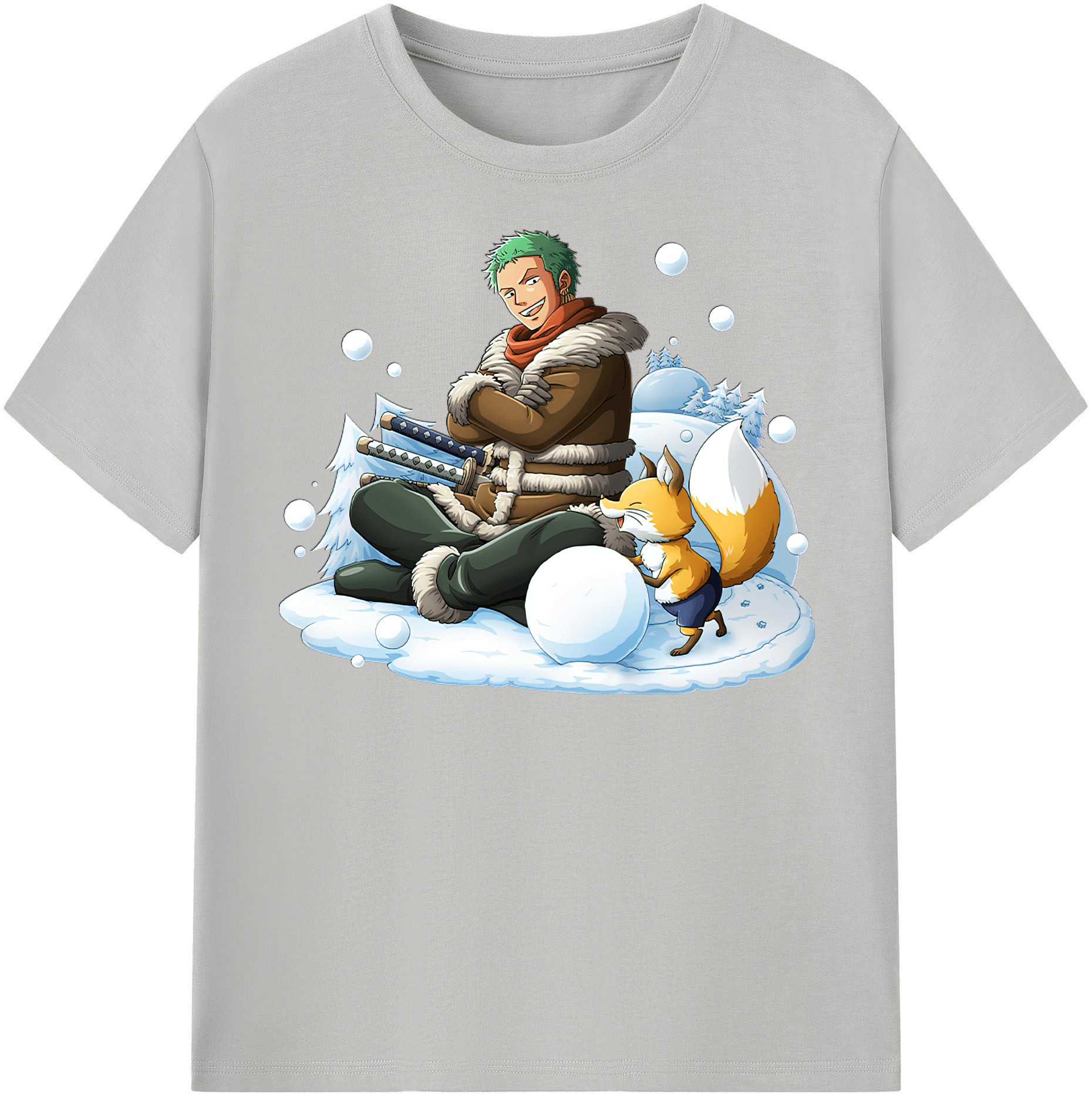 ワンピース ロロノア・ゾロ ONE PIECE Roronoa Zoro レディースカジュアルプリントTシャツ（綿100％）