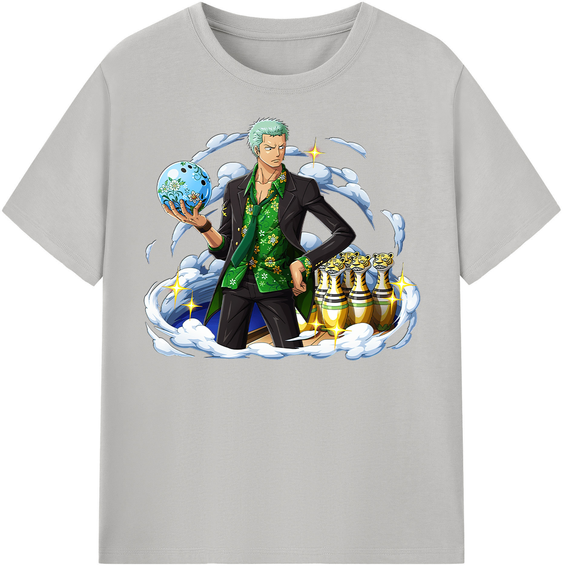 ワンピース ロロノア・ゾロ ONE PIECE Roronoa Zoro レディースカジュアルプリントTシャツ（綿100％）