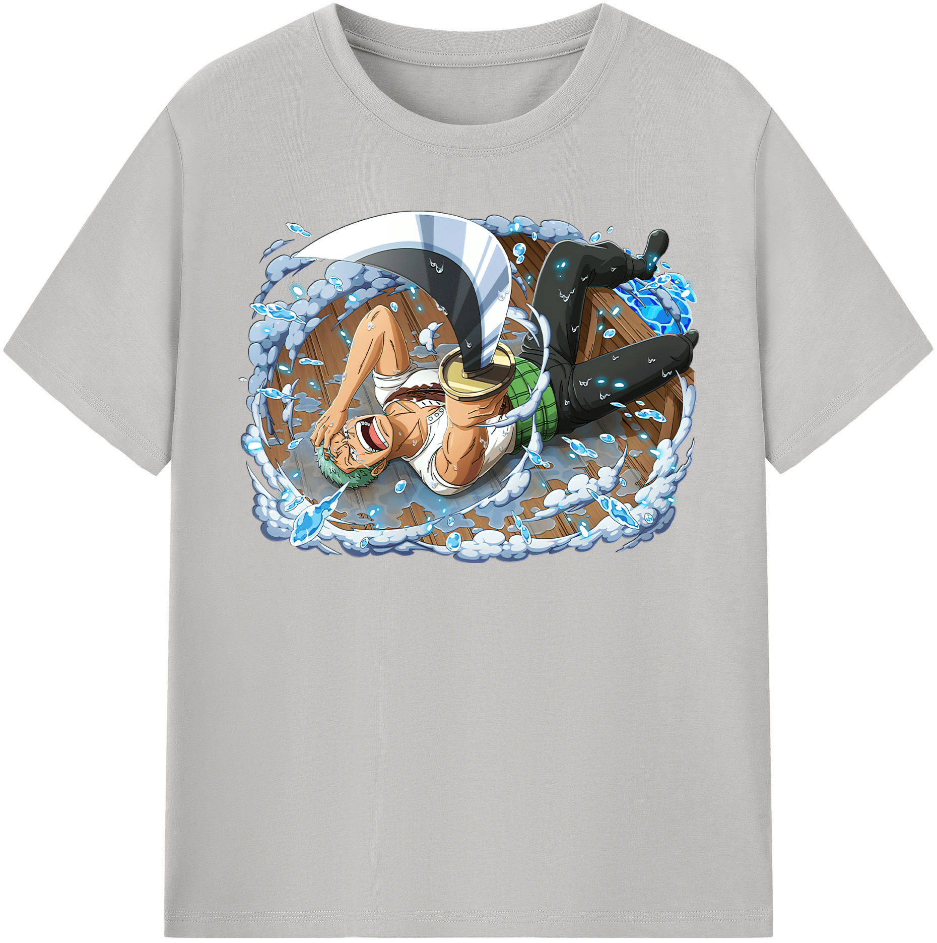 ワンピース ロロノア・ゾロ ONE PIECE Roronoa Zoro レディースカジュアルプリントTシャツ（綿100％）