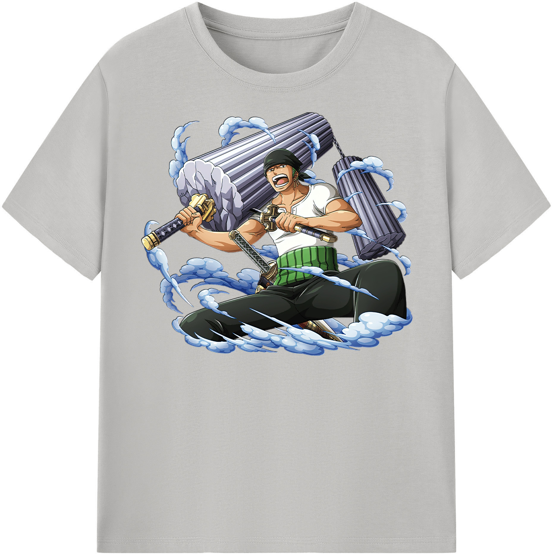 ワンピース ロロノア・ゾロ ONE PIECE Roronoa Zoro レディースカジュアルプリントTシャツ（綿100％）