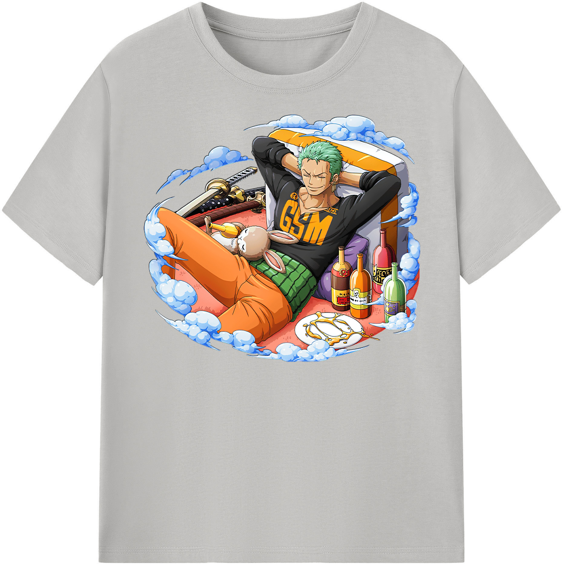 ワンピース ロロノア・ゾロ ONE PIECE Roronoa Zoro レディースカジュアルプリントTシャツ（綿100％）