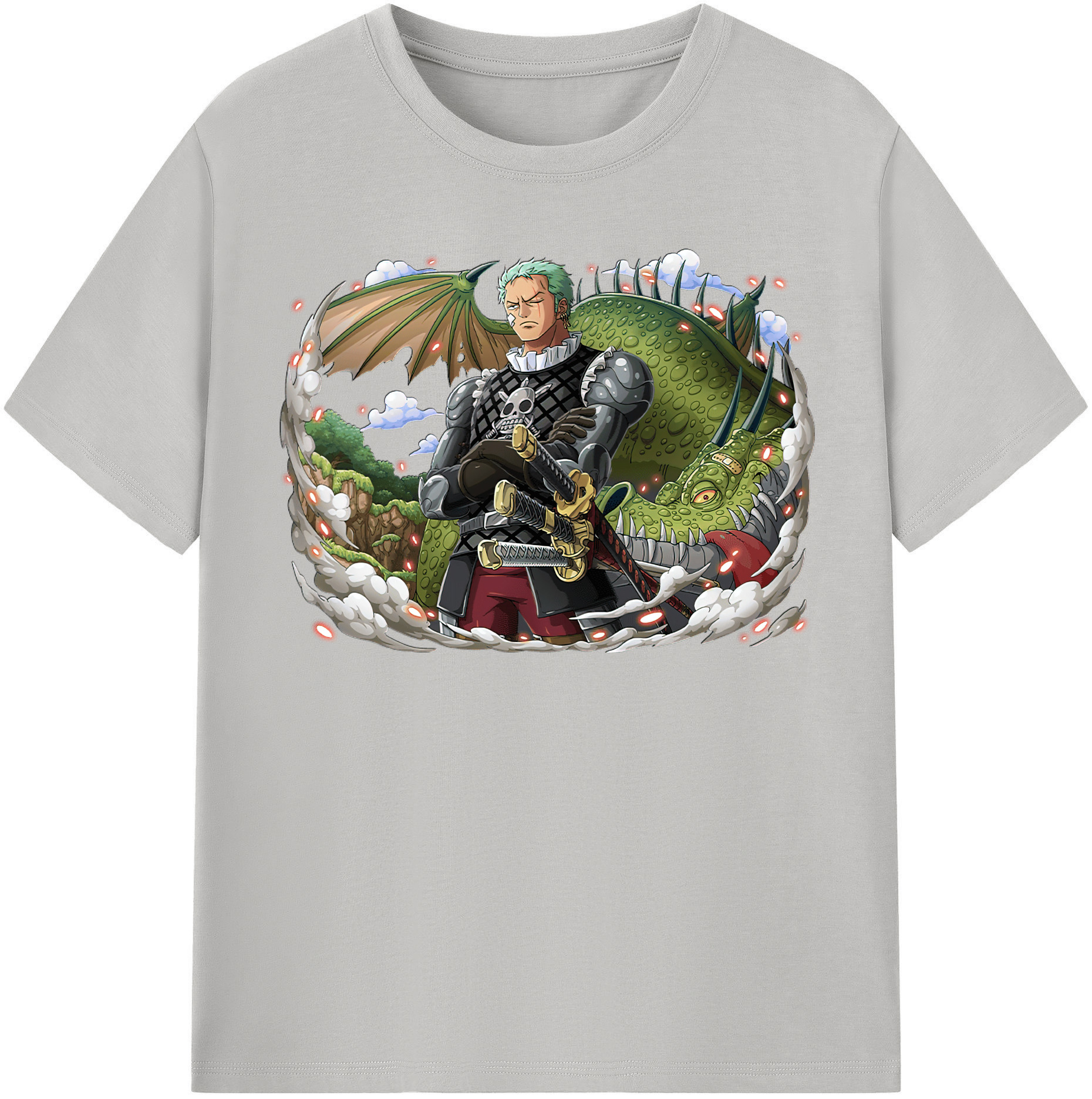 ワンピース ロロノア・ゾロ ONE PIECE Roronoa Zoro レディースカジュアルプリントTシャツ（綿100％）