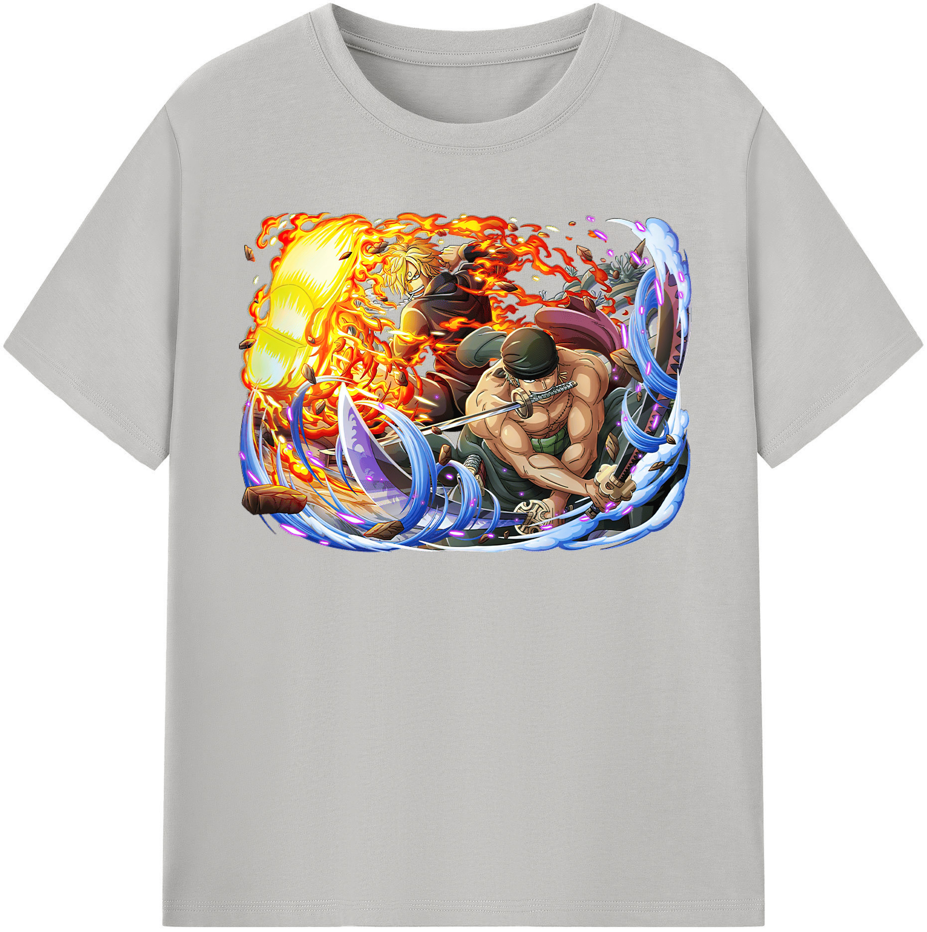 ワンピース ロロノア・ゾロ ONE PIECE Roronoa Zoro レディースカジュアルプリントTシャツ（綿100％）