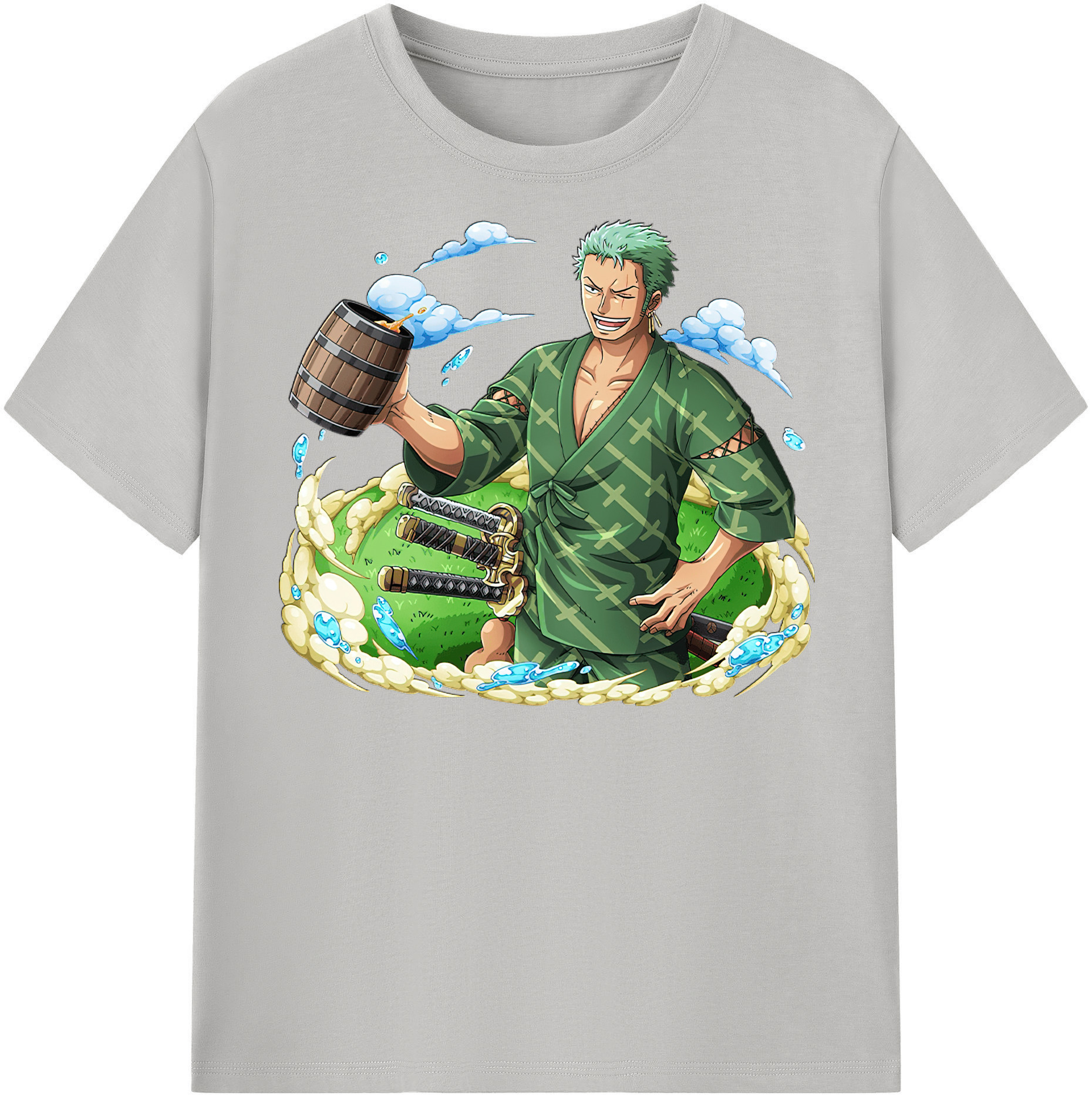 ワンピース ロロノア・ゾロ ONE PIECE Roronoa Zoro レディースカジュアルプリントTシャツ（綿100％）