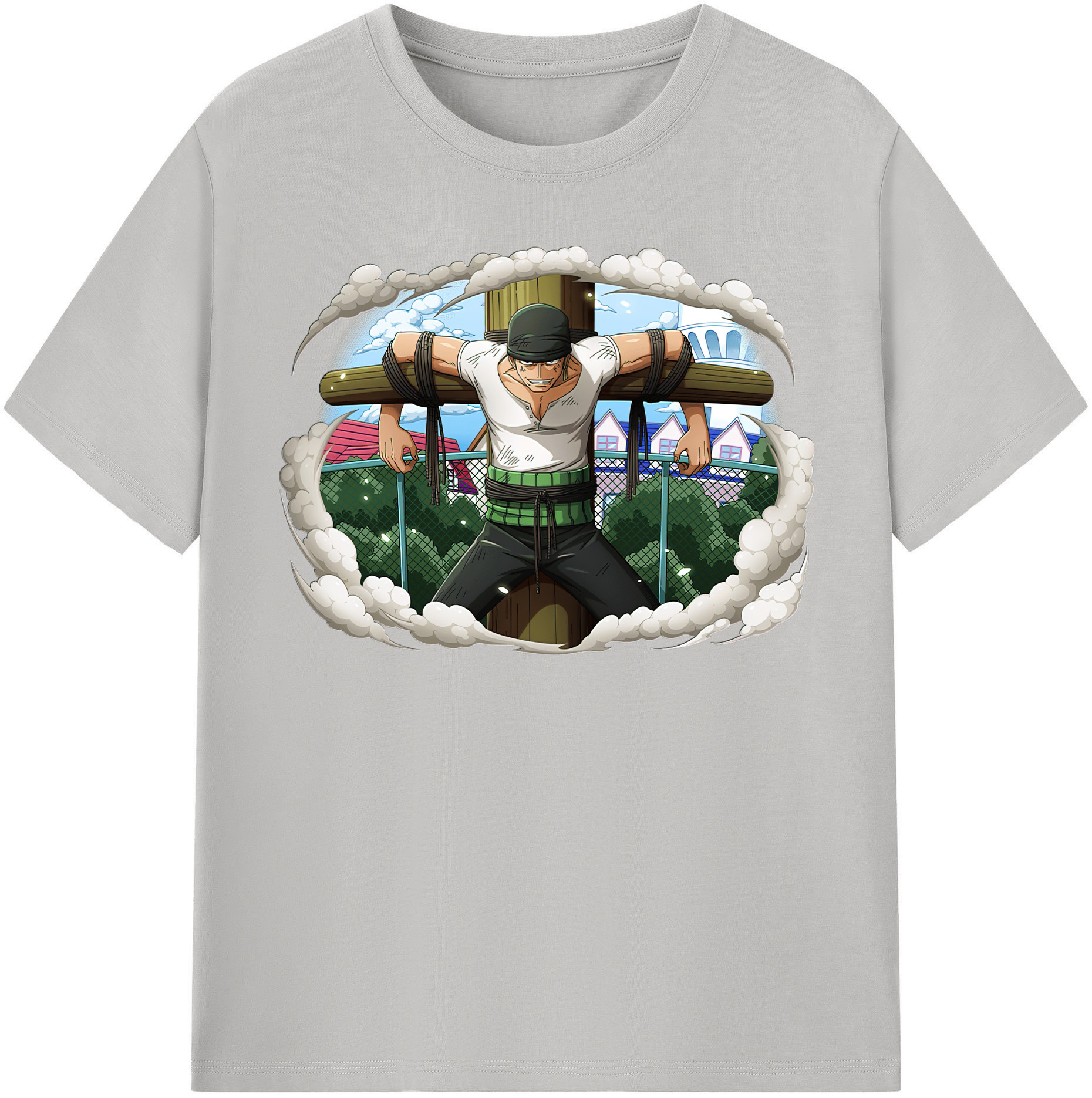 ワンピース ロロノア・ゾロ ONE PIECE Roronoa Zoro レディースカジュアルプリントTシャツ（綿100％）