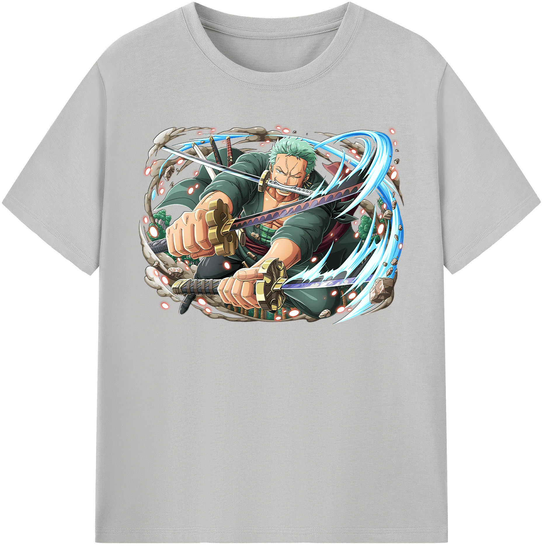 ワンピース ロロノア・ゾロ ONE PIECE Roronoa Zoro レディースカジュアルプリントTシャツ（綿100％）