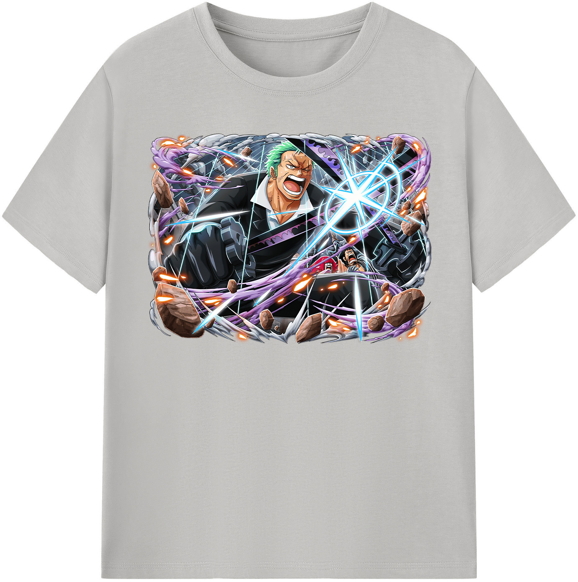 ワンピース ロロノア・ゾロ ONE PIECE Roronoa Zoro レディースカジュアルプリントTシャツ（綿100％）