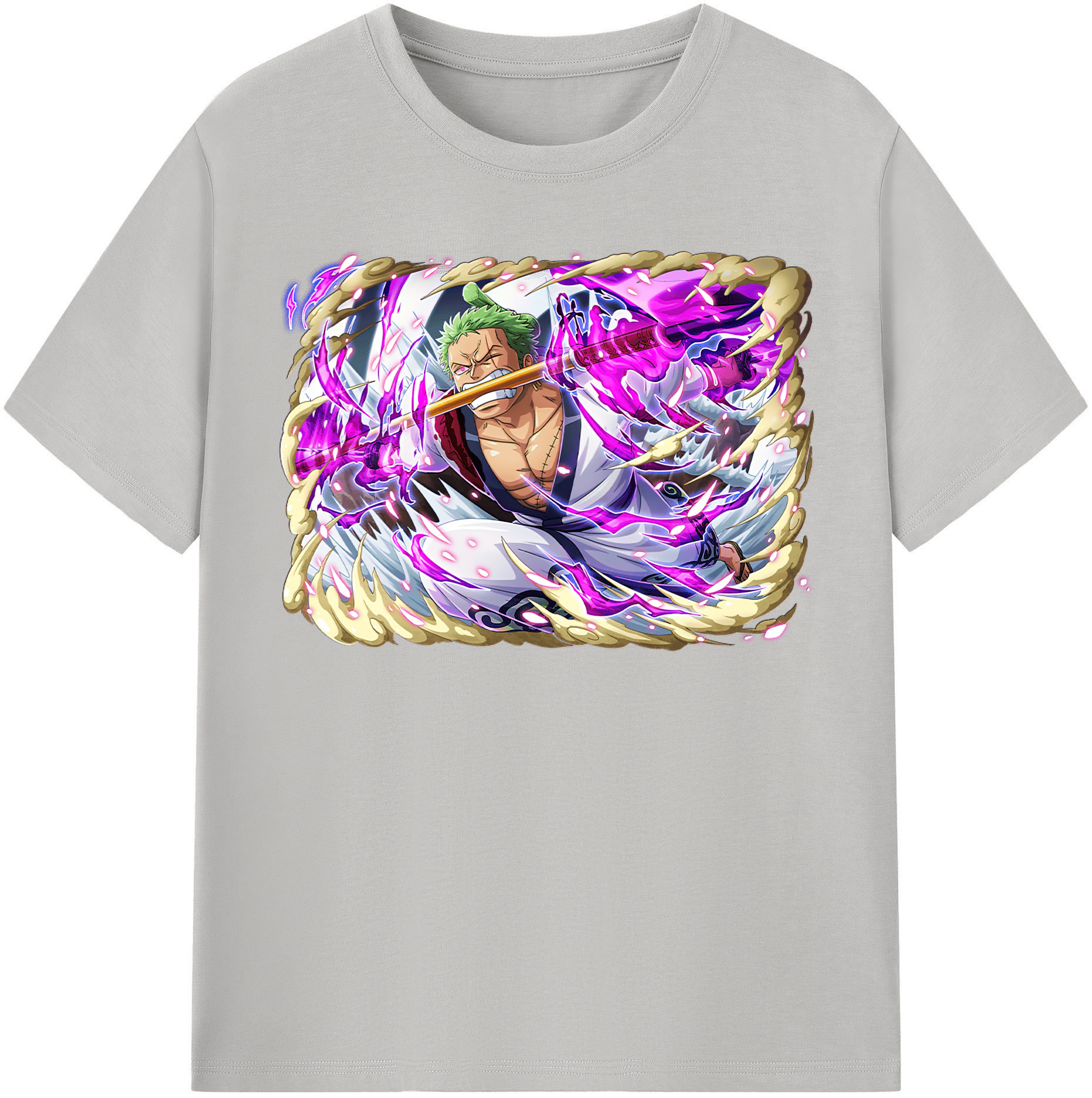 ワンピース ロロノア・ゾロ ONE PIECE Roronoa Zoro レディースカジュアルプリントTシャツ（綿100％）