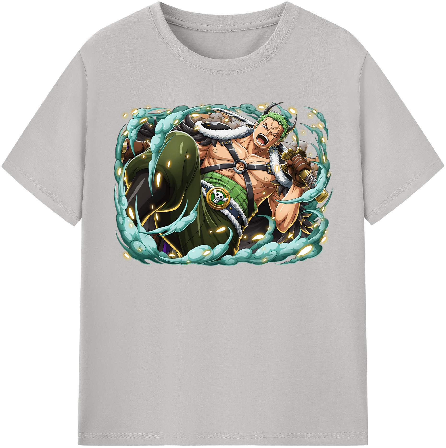 ワンピース ロロノア・ゾロ ONE PIECE Roronoa Zoro レディースカジュアルプリントTシャツ（綿100％）