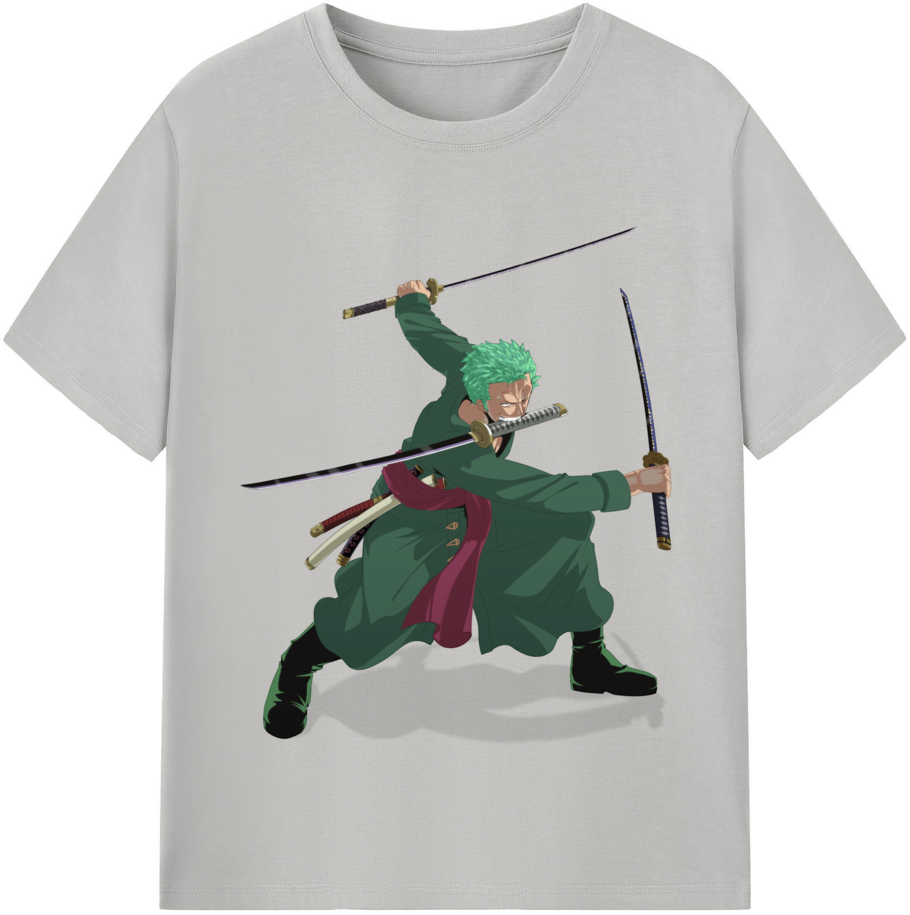 ワンピース ロロノア・ゾロ ONE PIECE Roronoa Zoro レディースカジュアルプリントTシャツ（綿100％）