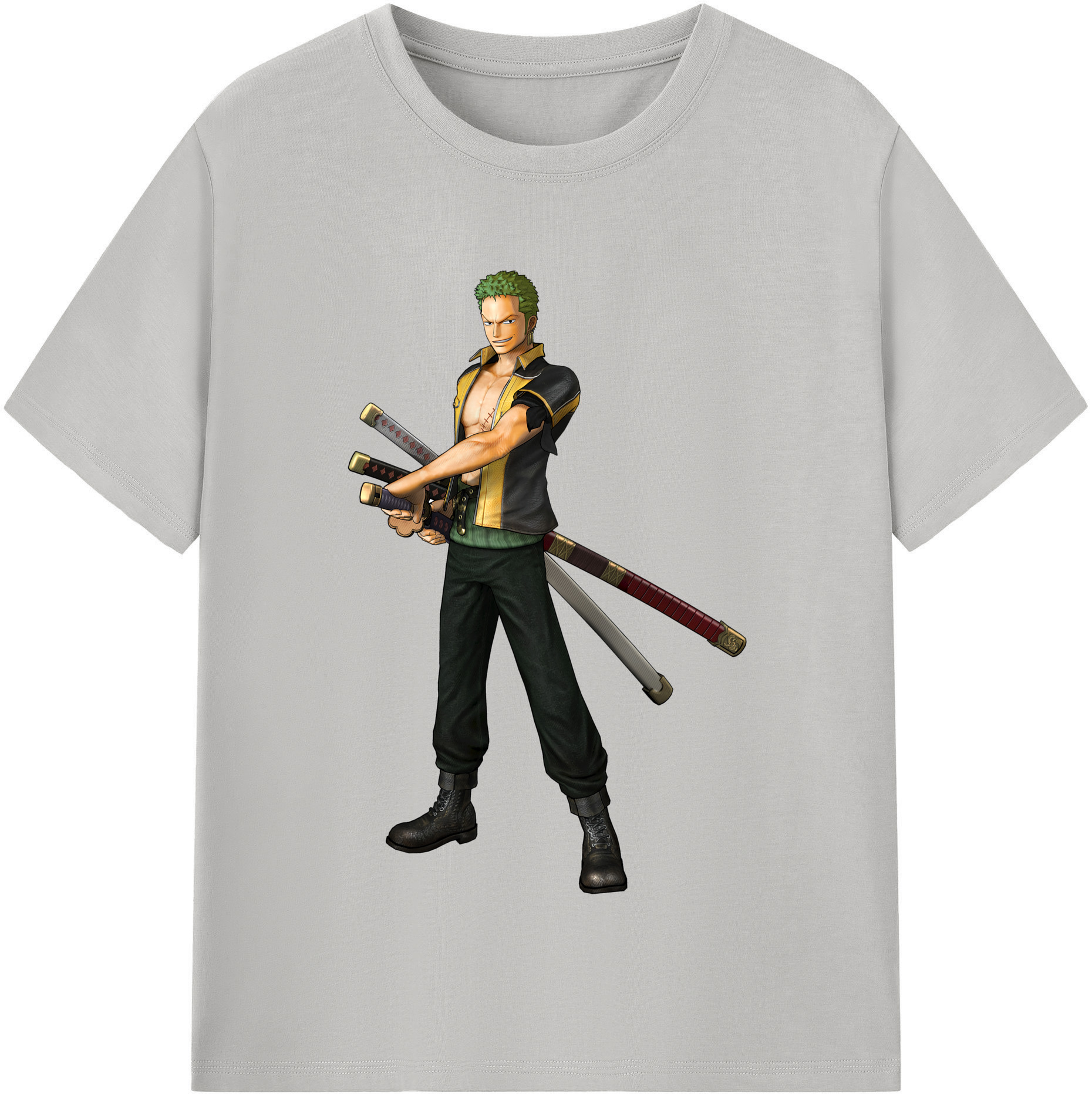 ワンピース ロロノア・ゾロ ONE PIECE Roronoa Zoro レディースカジュアルプリントTシャツ（綿100％）