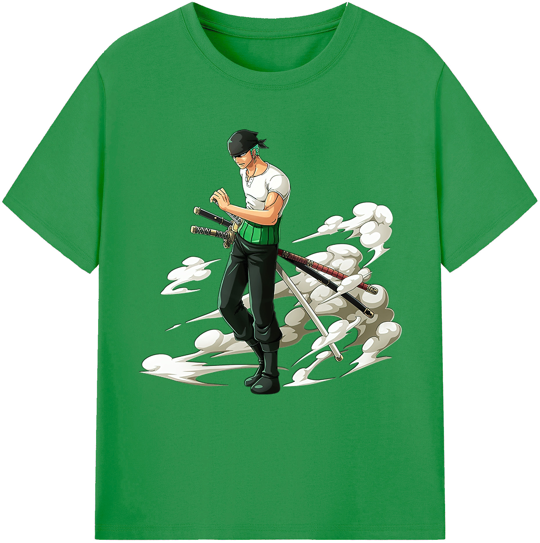 ワンピース ロロノア・ゾロ ONE PIECE Roronoa Zoro レディースカジュアルプリントTシャツ（綿100％）