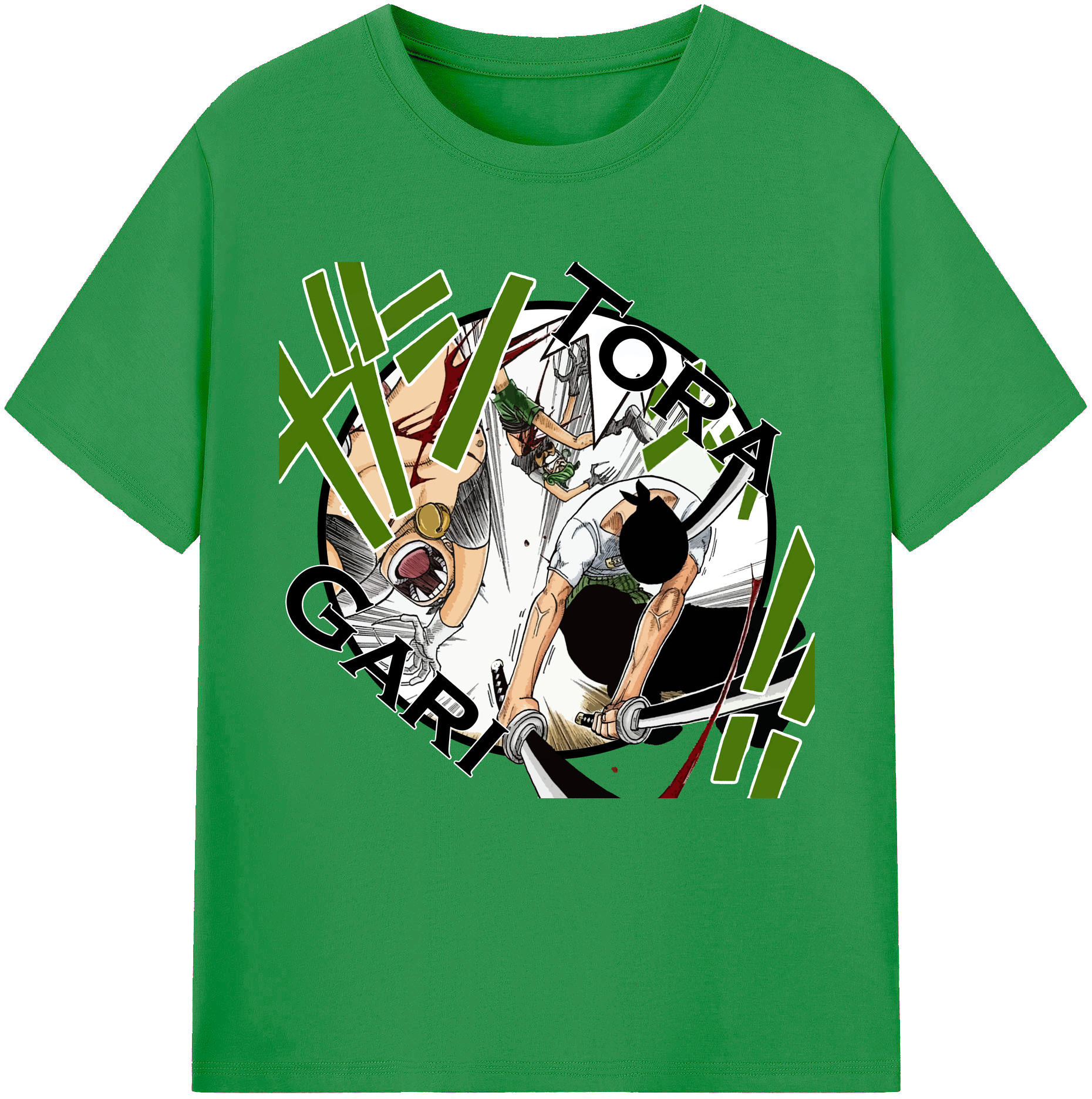 ワンピース ロロノア・ゾロ ONE PIECE Roronoa Zoro レディースカジュアルプリントTシャツ（綿100％）