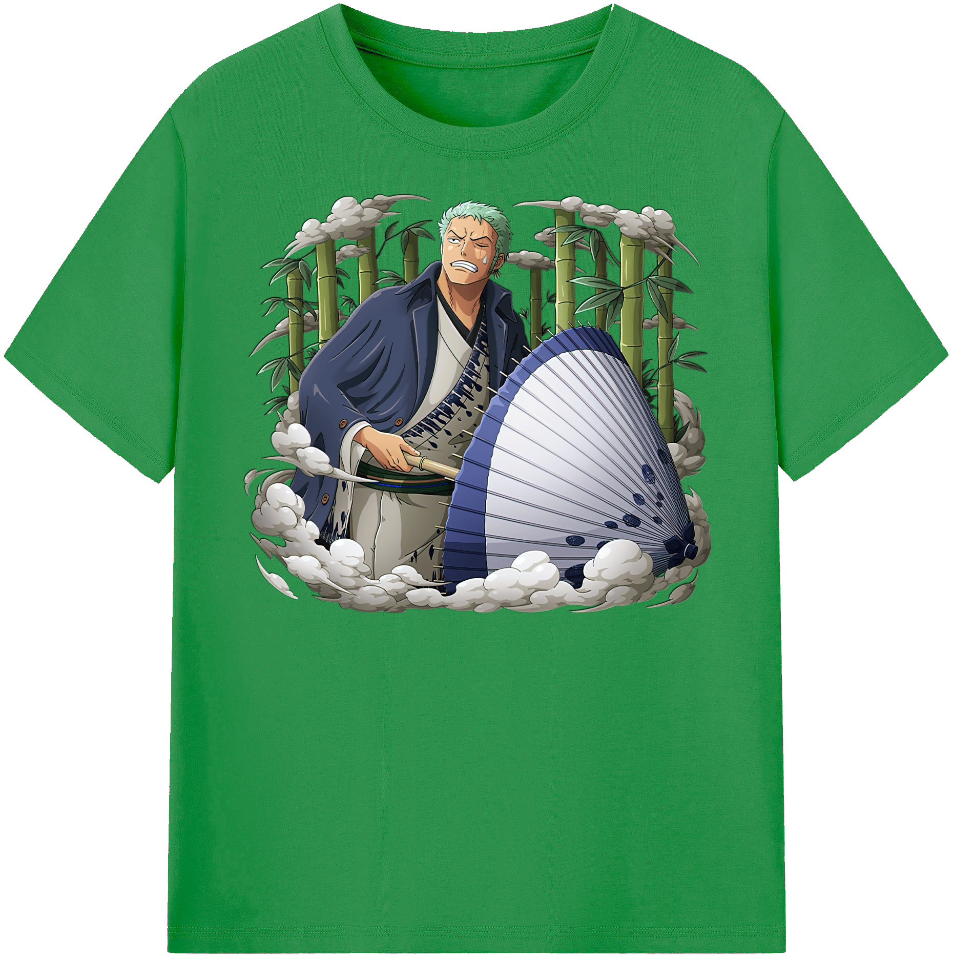 ワンピース ロロノア・ゾロ ONE PIECE Roronoa Zoro レディースカジュアルプリントTシャツ（綿100％）