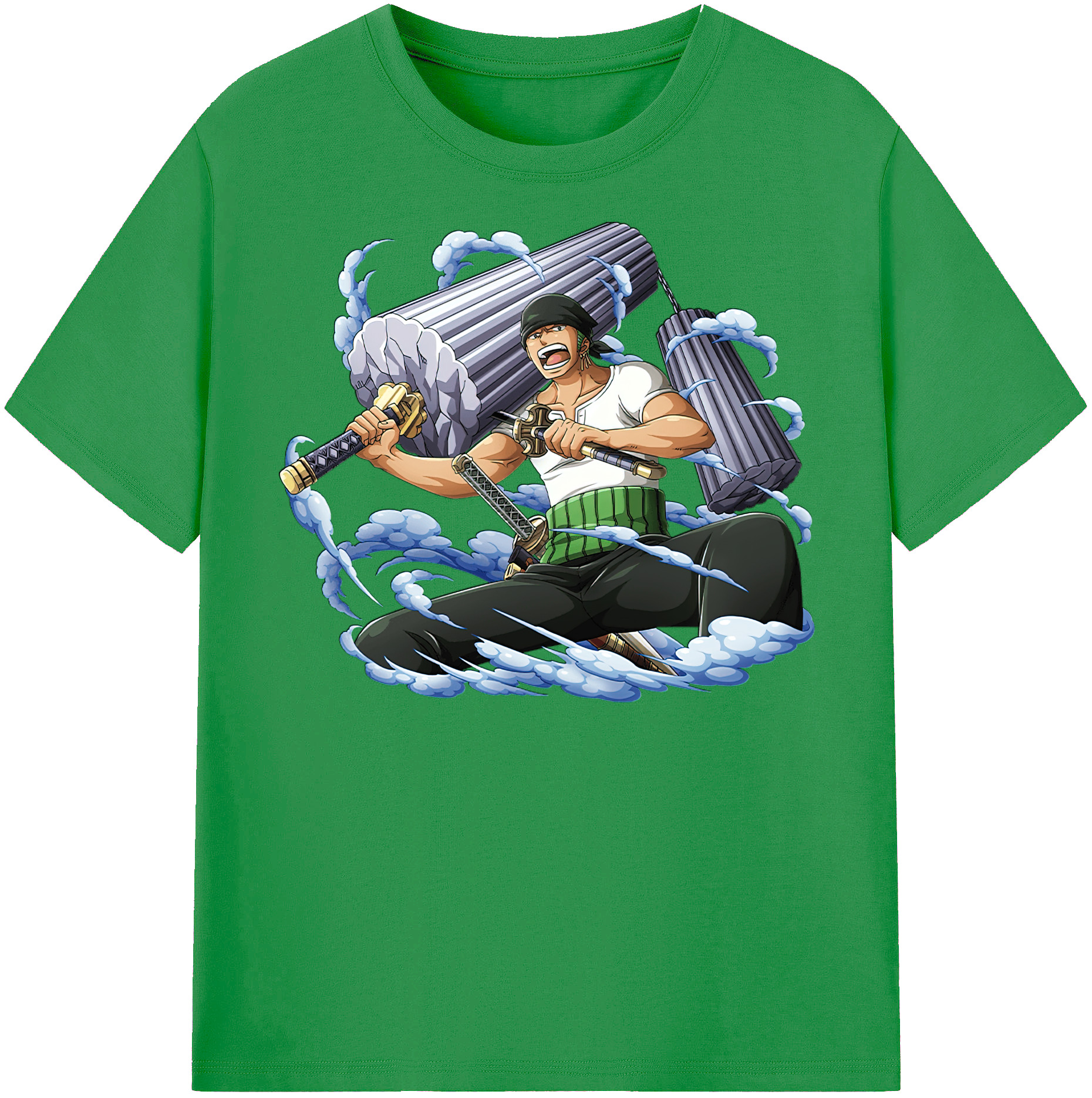 ワンピース ロロノア・ゾロ ONE PIECE Roronoa Zoro レディースカジュアルプリントTシャツ（綿100％）