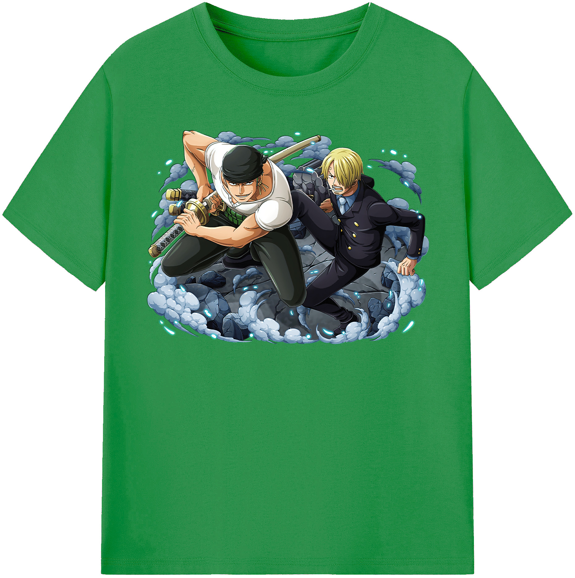 ワンピース ロロノア・ゾロ ONE PIECE Roronoa Zoro レディースカジュアルプリントTシャツ（綿100％）