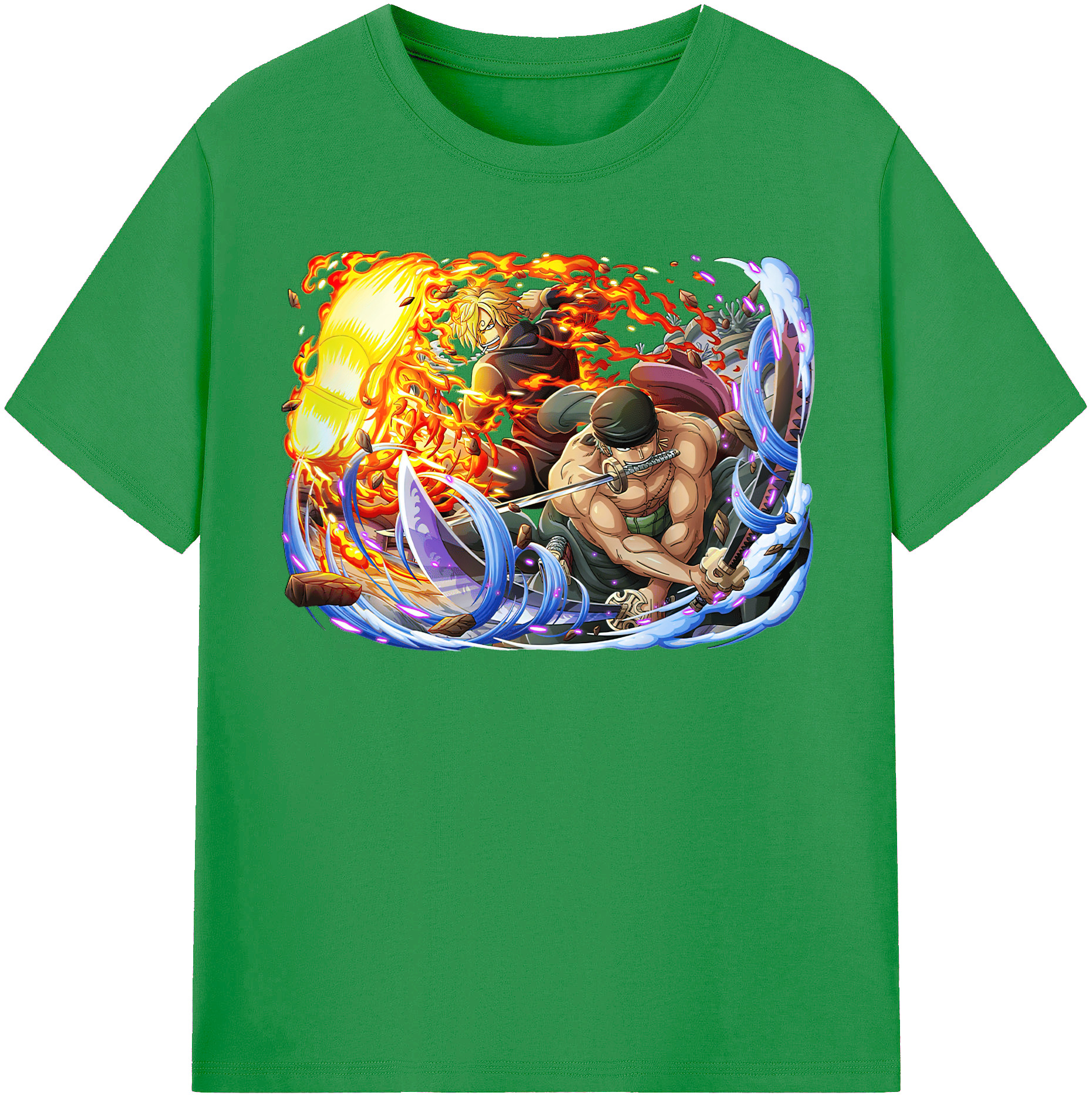 ワンピース ロロノア・ゾロ ONE PIECE Roronoa Zoro レディースカジュアルプリントTシャツ（綿100％）