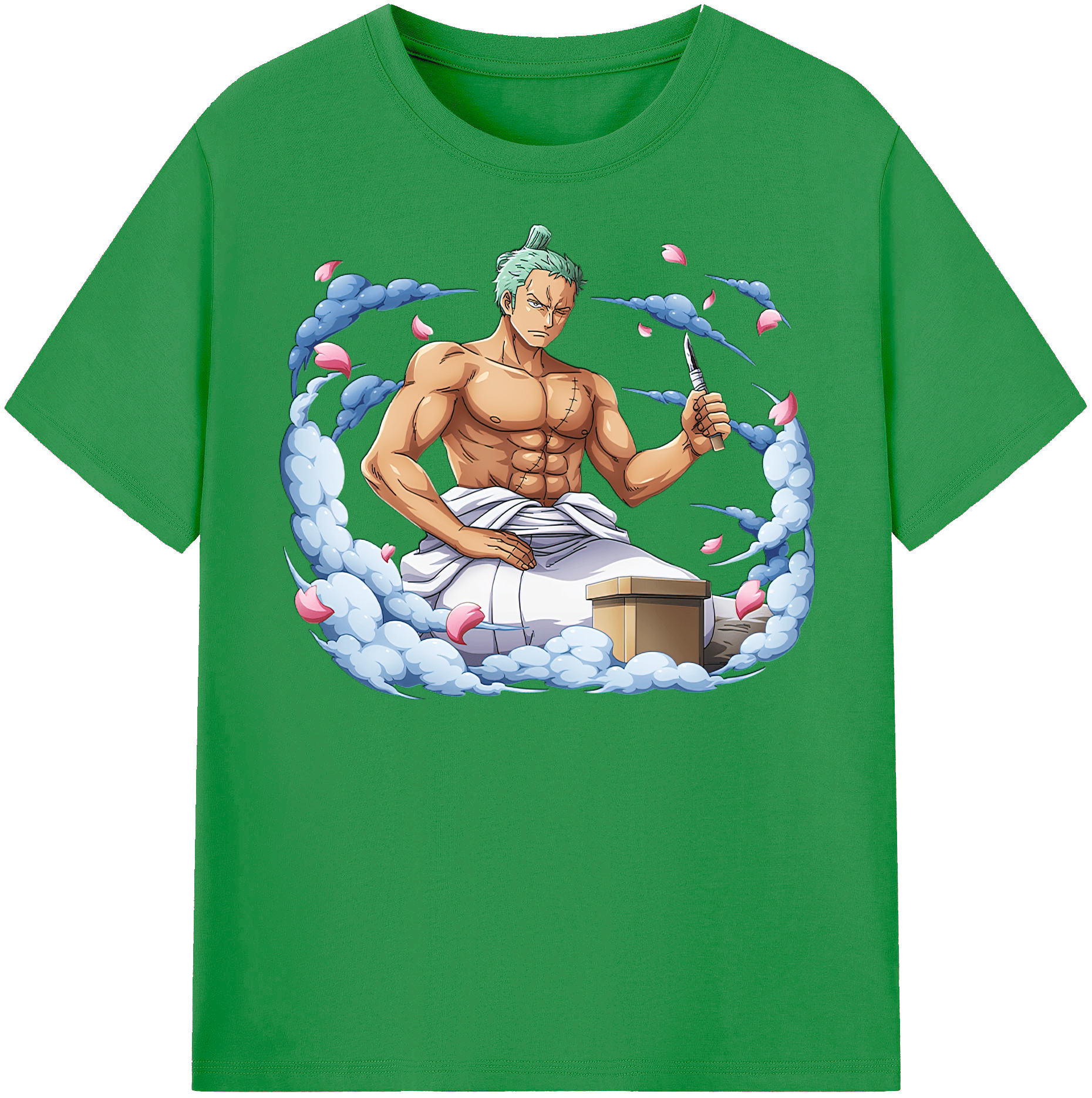 ワンピース ロロノア・ゾロ ONE PIECE Roronoa Zoro レディースカジュアルプリントTシャツ（綿100％）