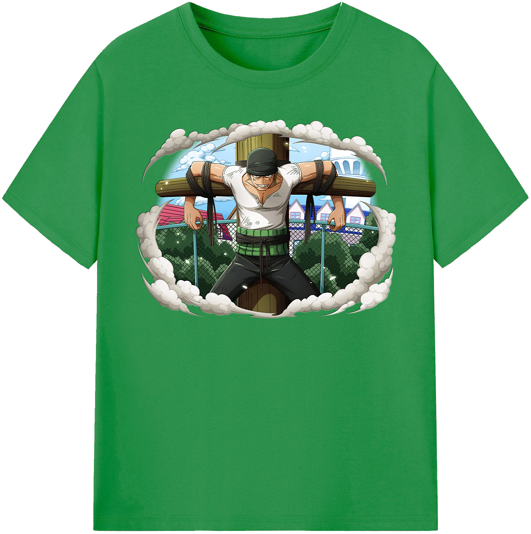 ワンピース ロロノア・ゾロ ONE PIECE Roronoa Zoro レディースカジュアルプリントTシャツ（綿100％）