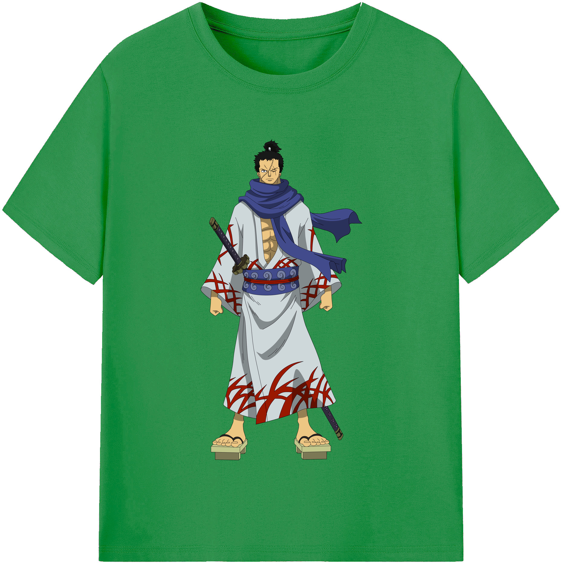 ワンピース ロロノア・ゾロ ONE PIECE Roronoa Zoro レディースカジュアルプリントTシャツ（綿100％）