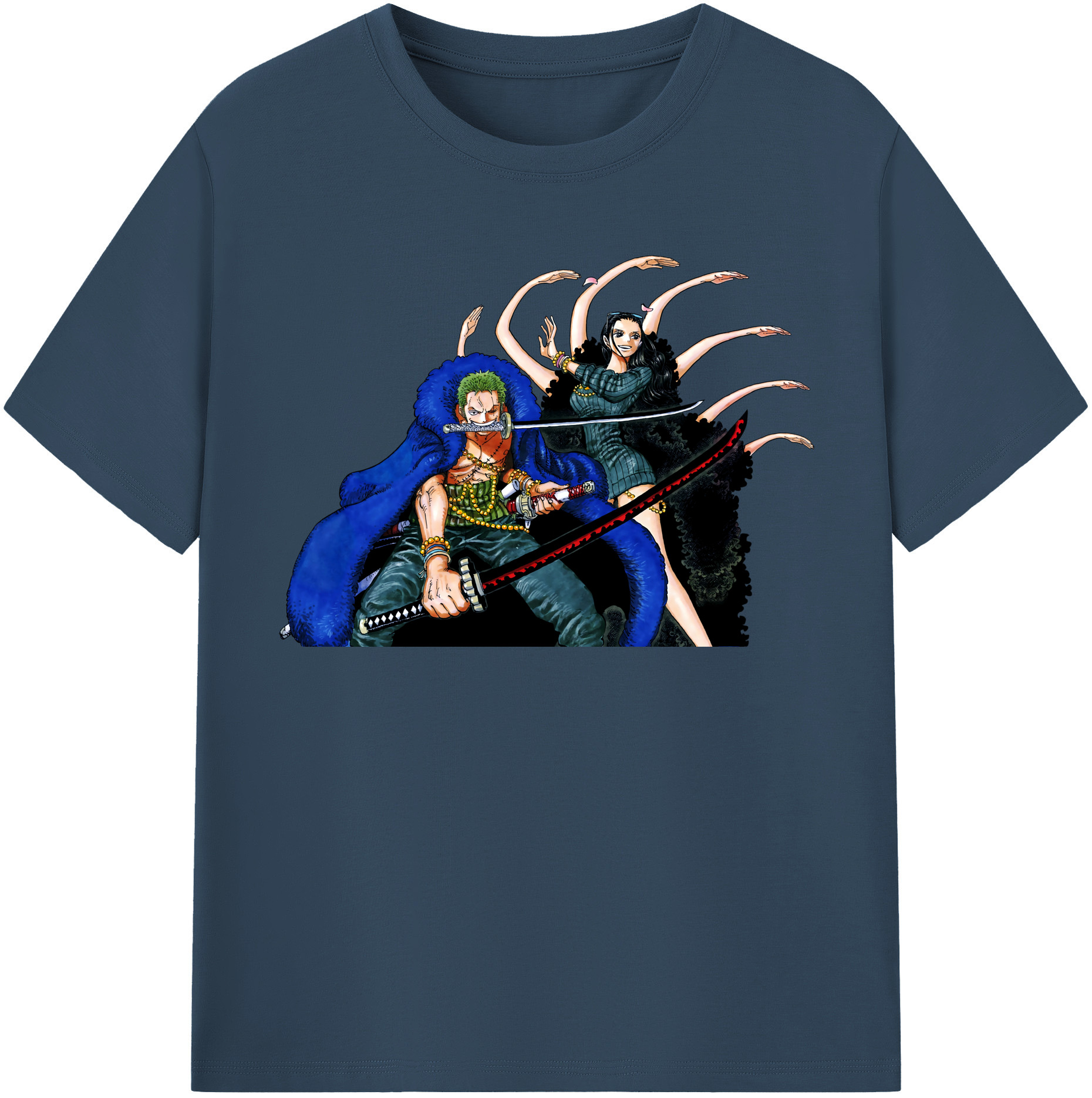 ワンピース ロロノア・ゾロ ONE PIECE Roronoa Zoro レディースカジュアルプリントTシャツ（綿100％）