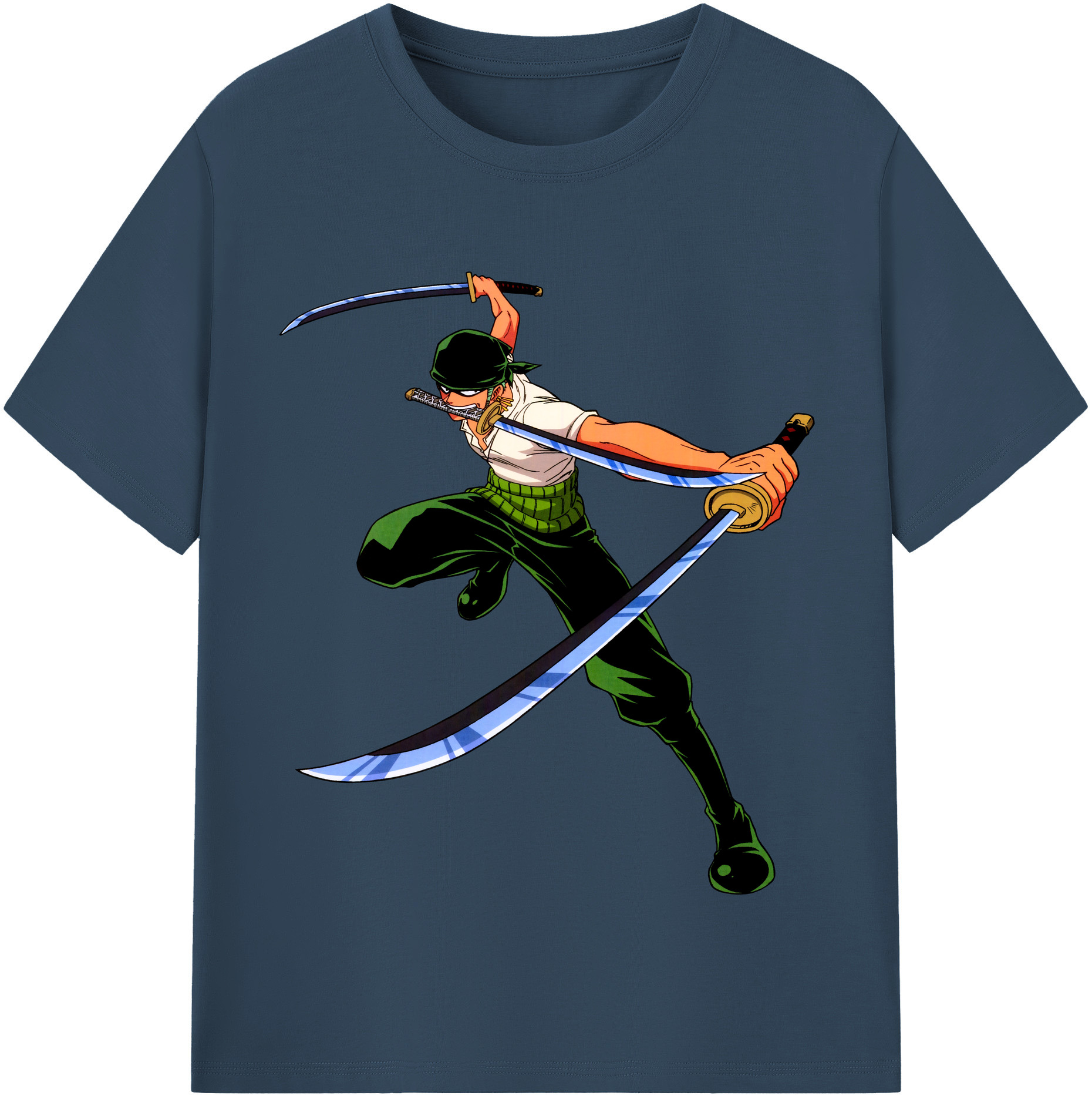 ワンピース ロロノア・ゾロ ONE PIECE Roronoa Zoro レディースカジュアルプリントTシャツ（綿100％）