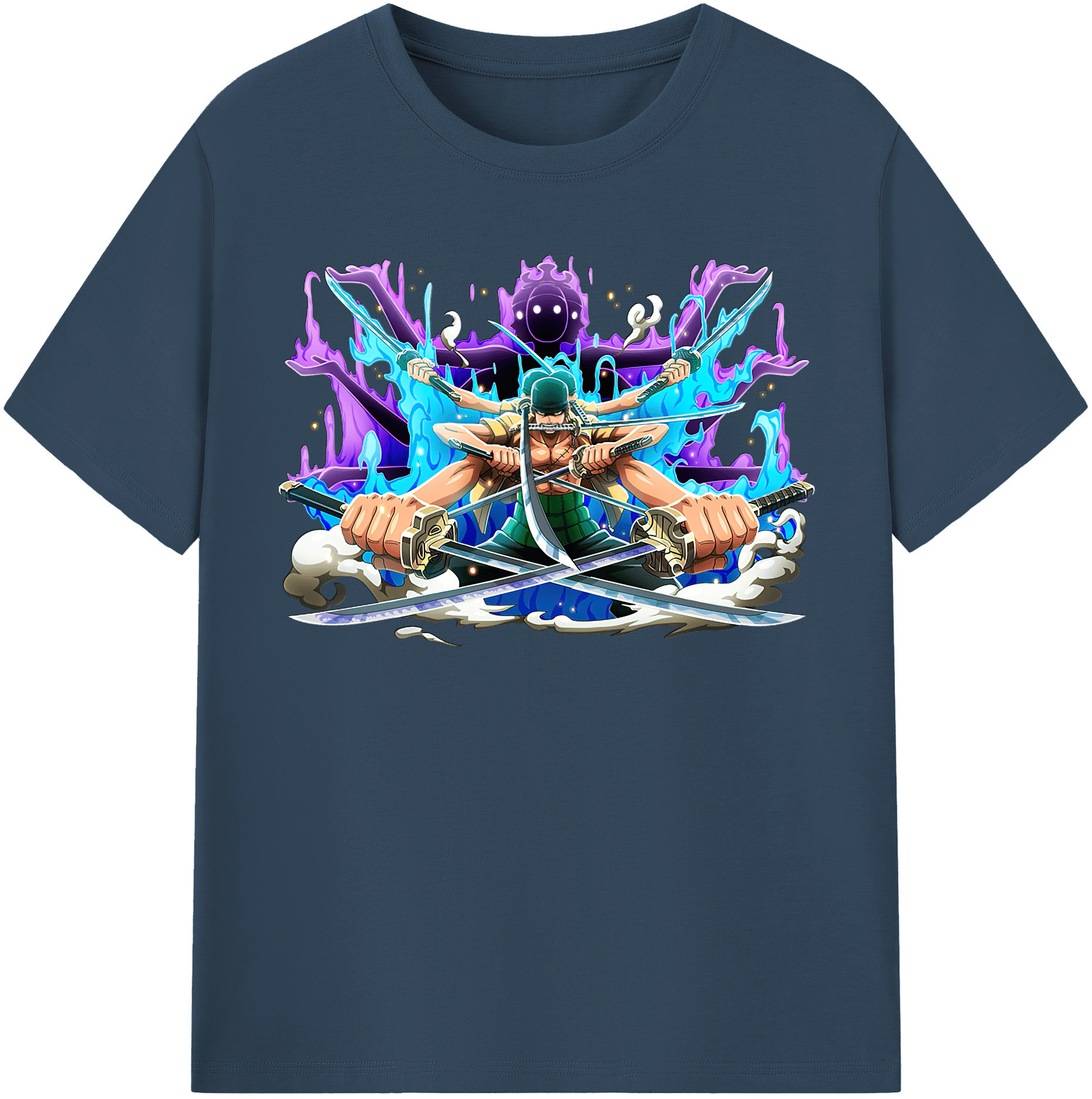 ワンピース ロロノア・ゾロ ONE PIECE Roronoa Zoro レディースカジュアルプリントTシャツ（綿100％）