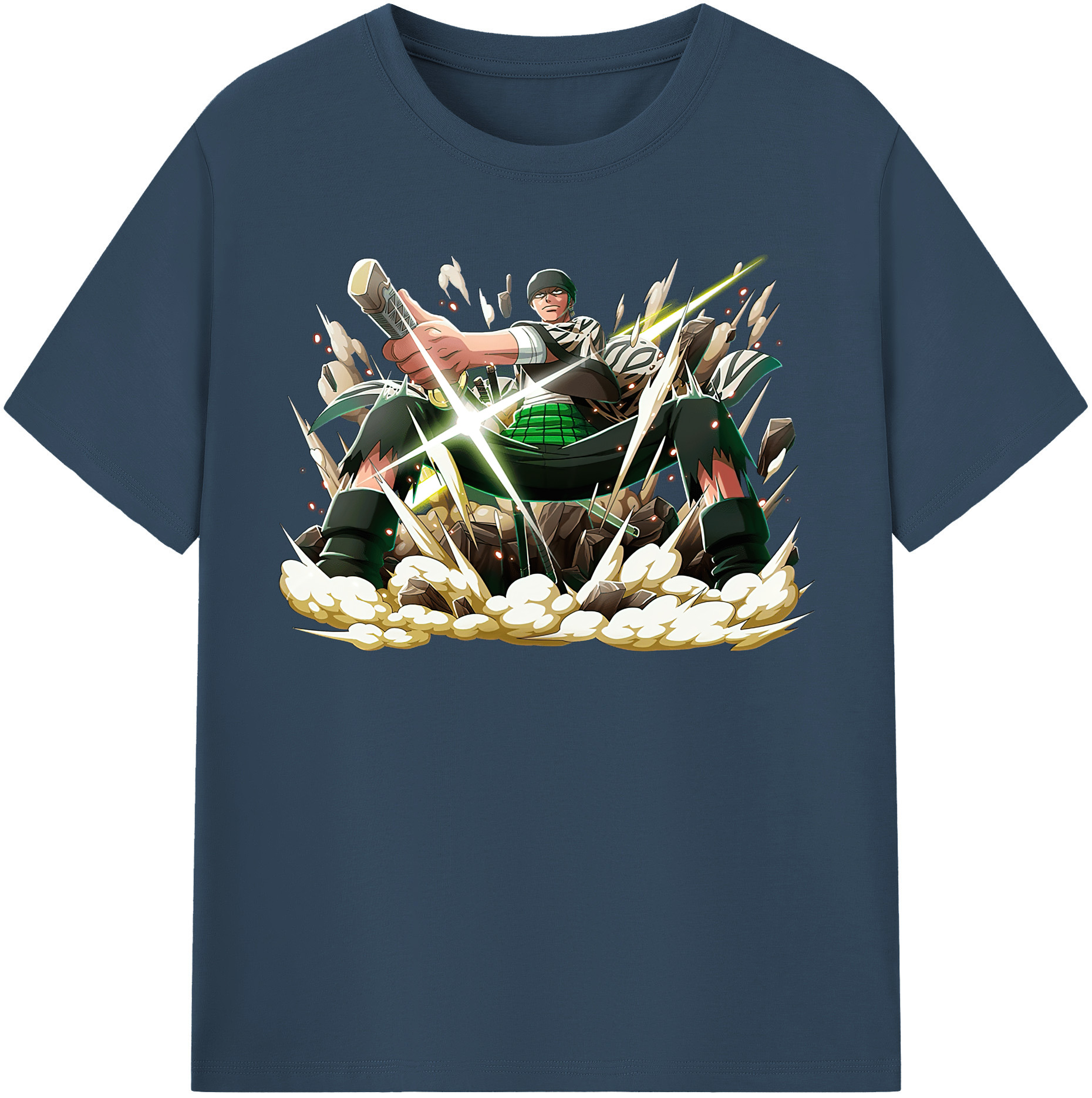 ワンピース ロロノア・ゾロ ONE PIECE Roronoa Zoro レディースカジュアルプリントTシャツ（綿100％）