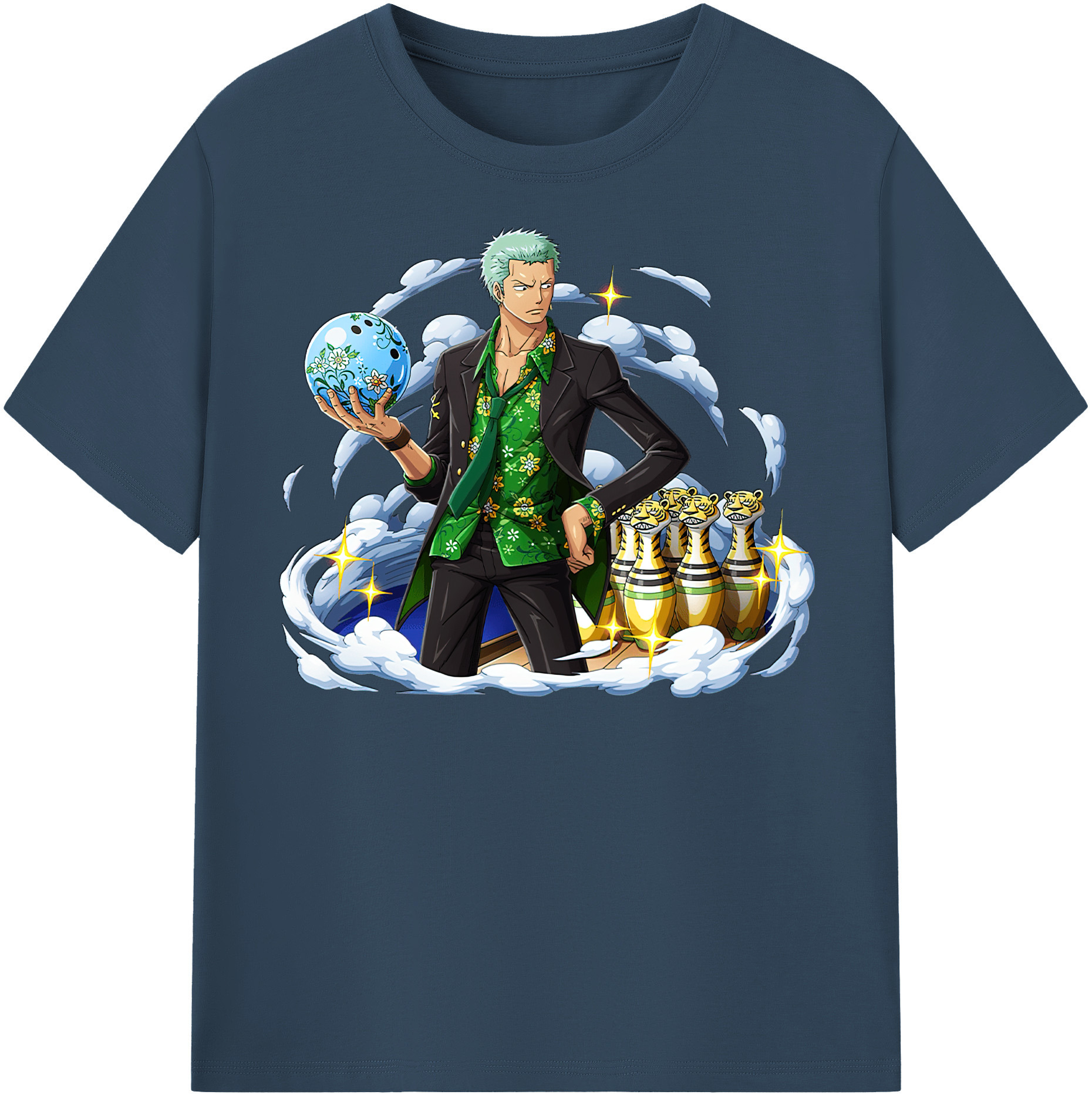 ワンピース ロロノア・ゾロ ONE PIECE Roronoa Zoro レディースカジュアルプリントTシャツ（綿100％）