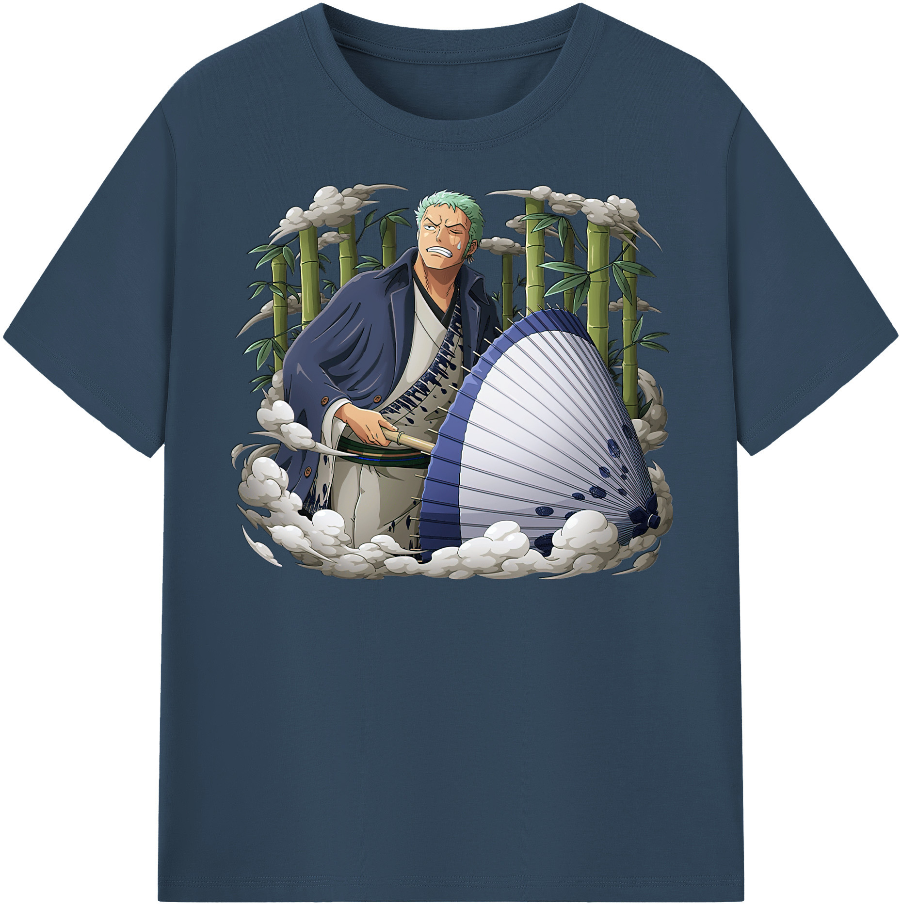ワンピース ロロノア・ゾロ ONE PIECE Roronoa Zoro レディースカジュアルプリントTシャツ（綿100％）