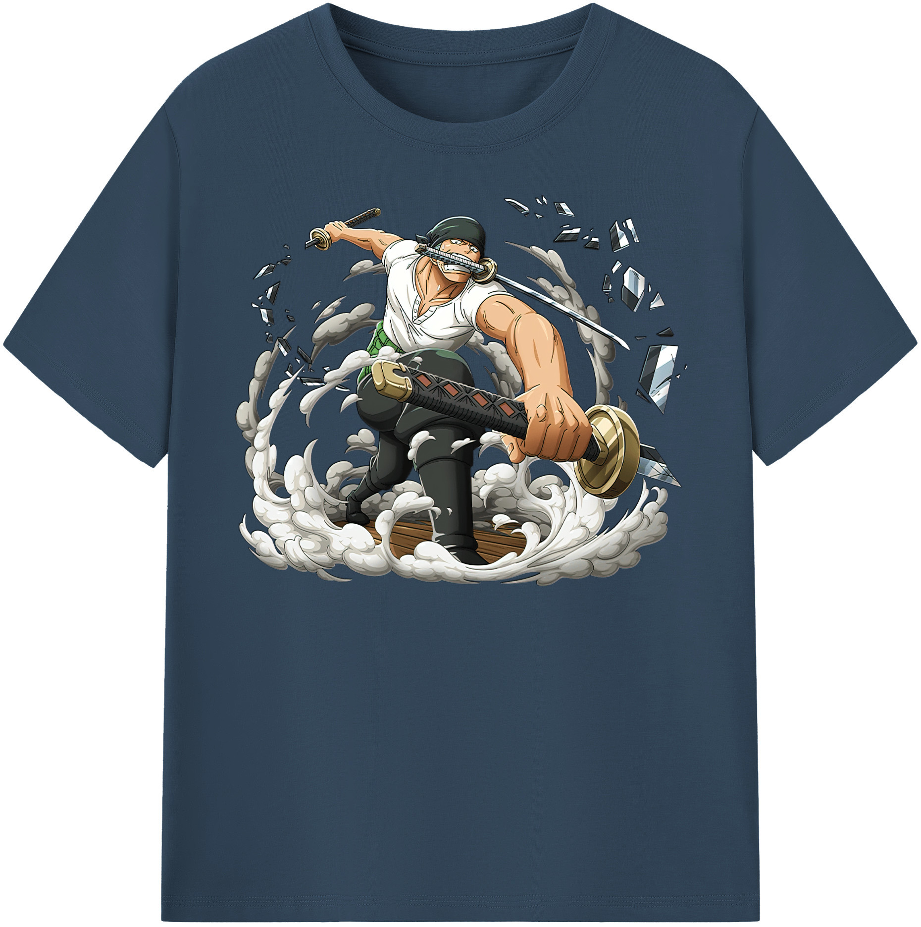 ワンピース ロロノア・ゾロ ONE PIECE Roronoa Zoro レディースカジュアルプリントTシャツ（綿100％）
