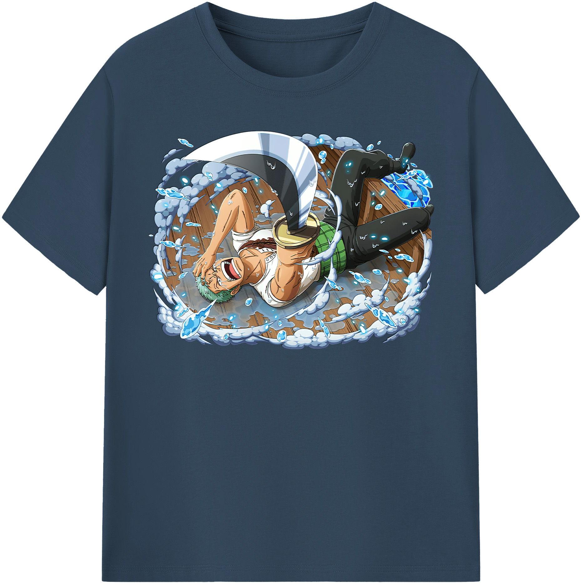 ワンピース ロロノア・ゾロ ONE PIECE Roronoa Zoro レディースカジュアルプリントTシャツ（綿100％）