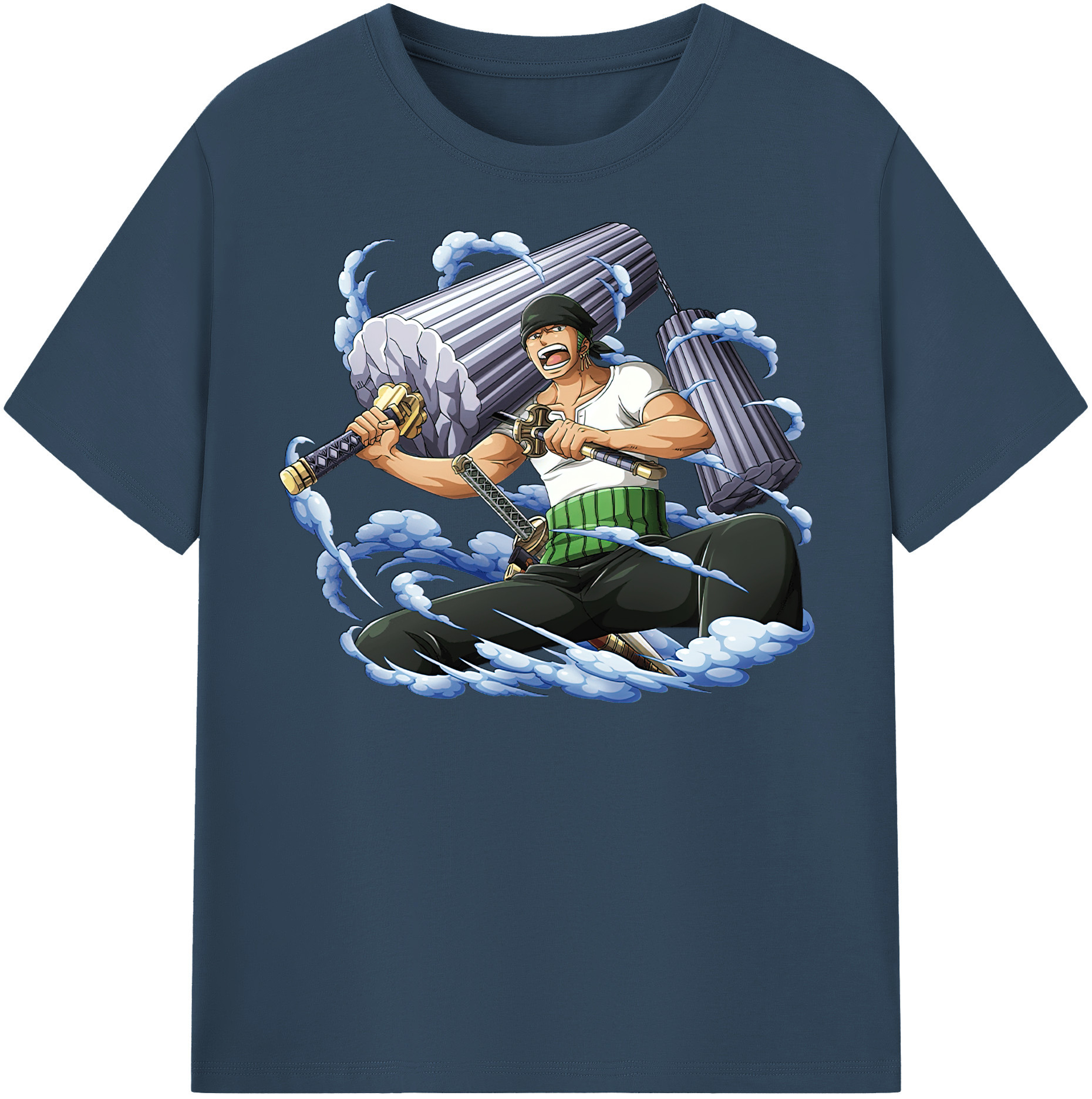 ワンピース ロロノア・ゾロ ONE PIECE Roronoa Zoro レディースカジュアルプリントTシャツ（綿100％）
