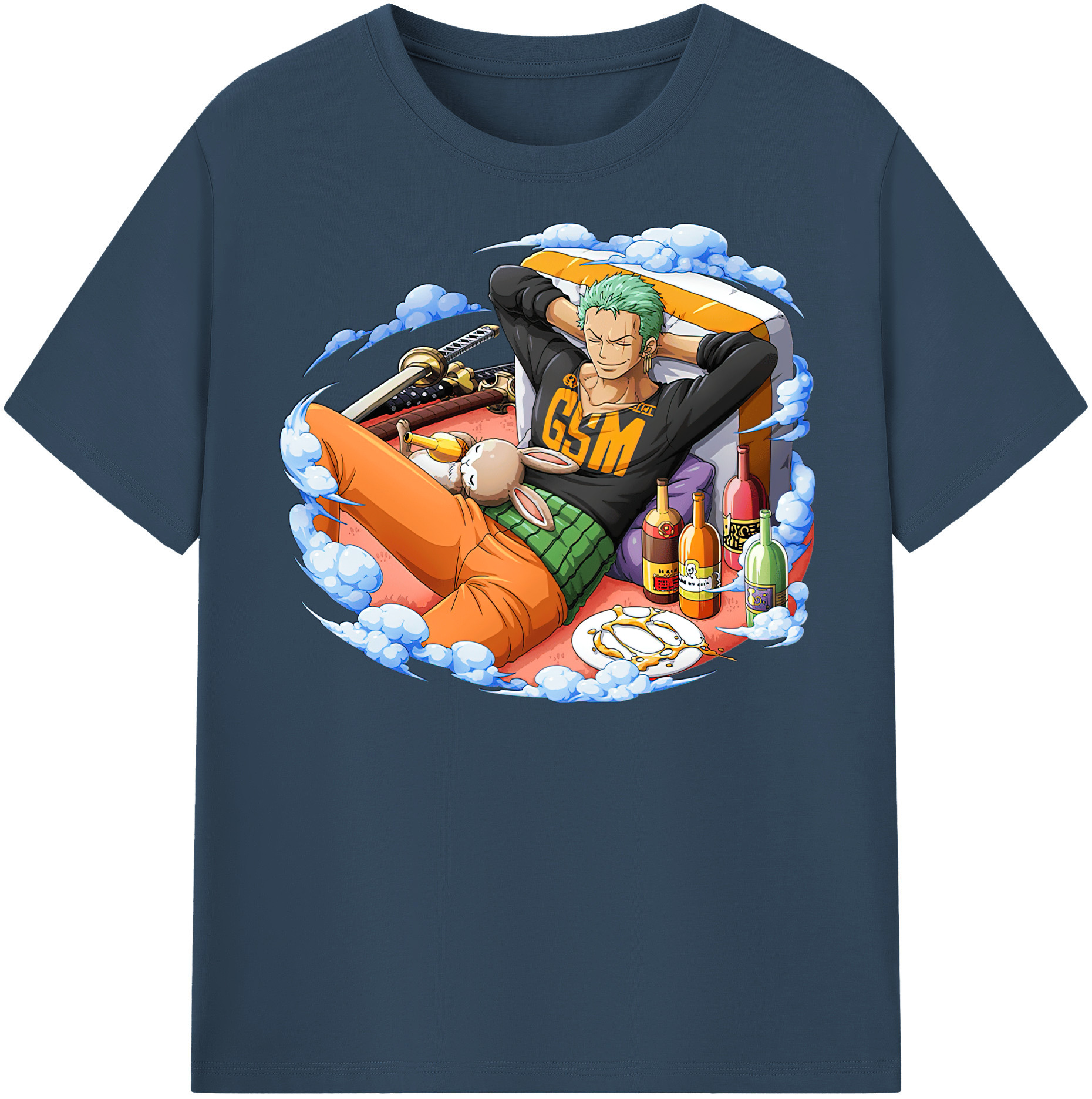 ワンピース ロロノア・ゾロ ONE PIECE Roronoa Zoro レディースカジュアルプリントTシャツ（綿100％）