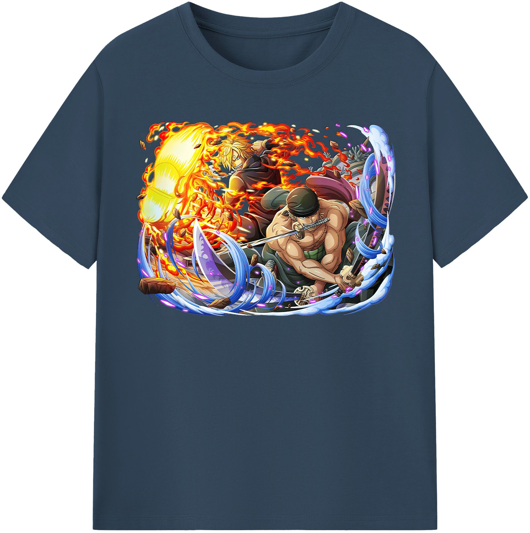 ワンピース ロロノア・ゾロ ONE PIECE Roronoa Zoro レディースカジュアルプリントTシャツ（綿100％）
