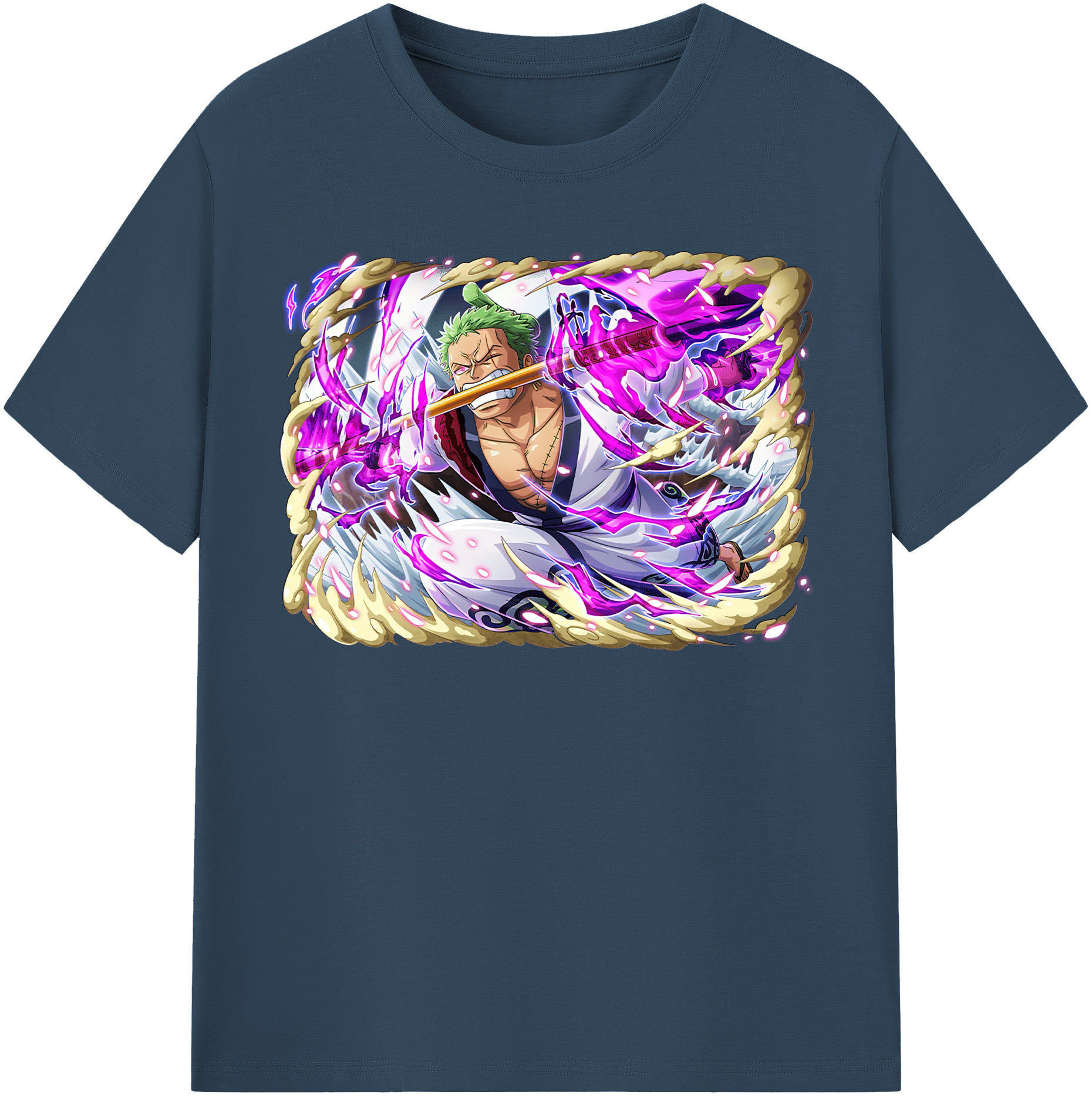 ワンピース ロロノア・ゾロ ONE PIECE Roronoa Zoro レディースカジュアルプリントTシャツ（綿100％）