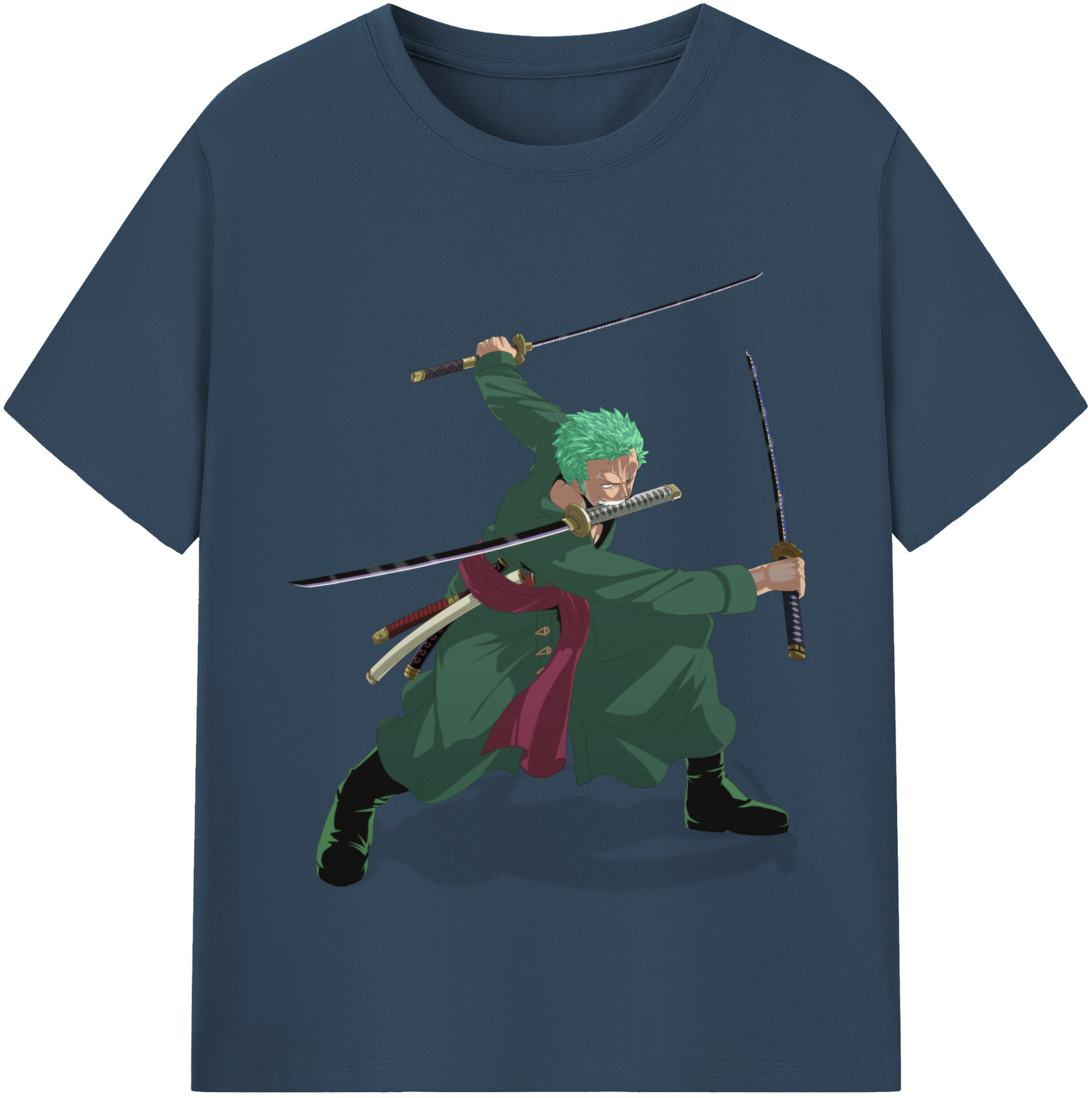 ワンピース ロロノア・ゾロ ONE PIECE Roronoa Zoro レディースカジュアルプリントTシャツ（綿100％）