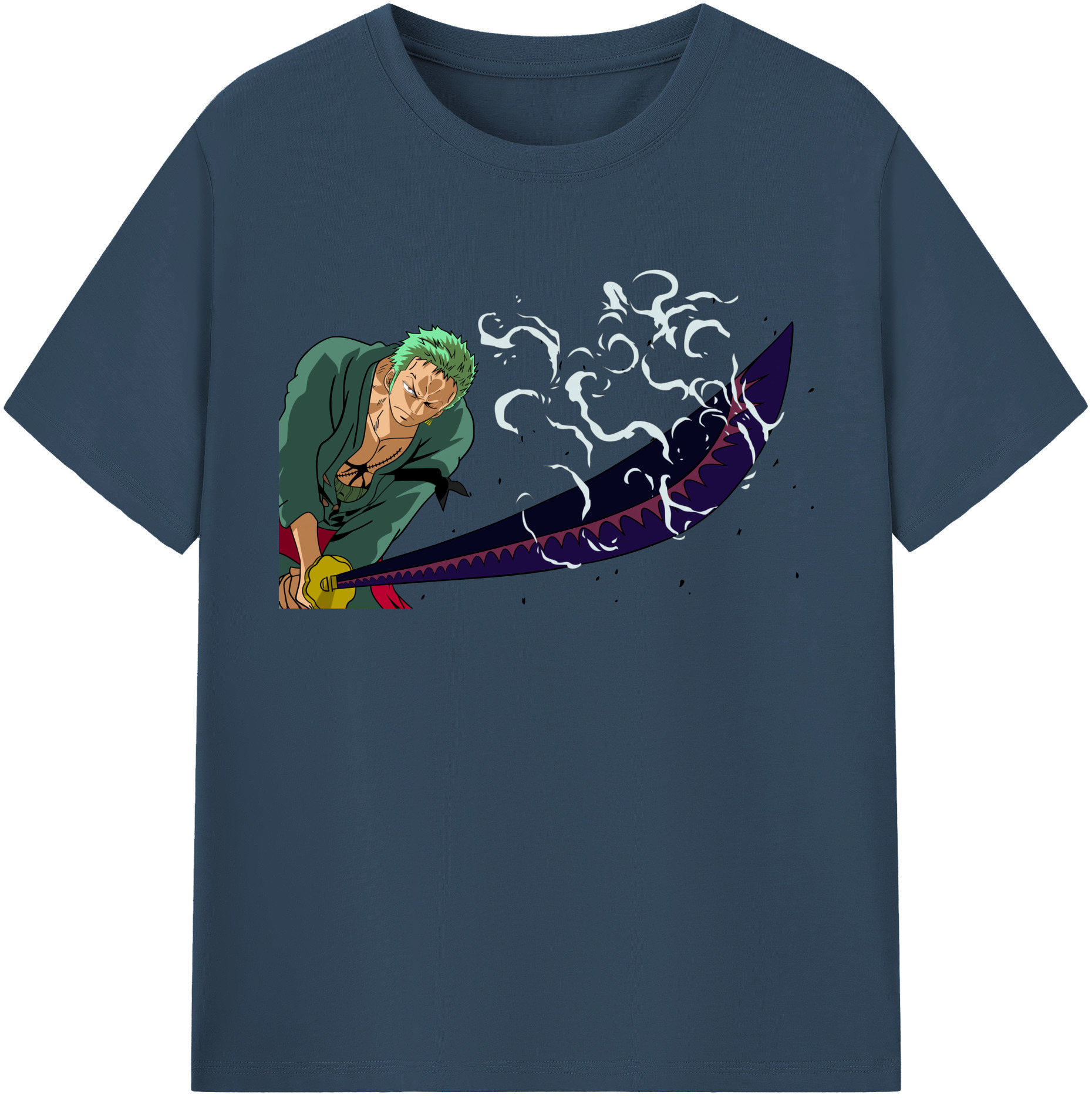 ワンピース ロロノア・ゾロ ONE PIECE Roronoa Zoro レディースカジュアルプリントTシャツ（綿100％）