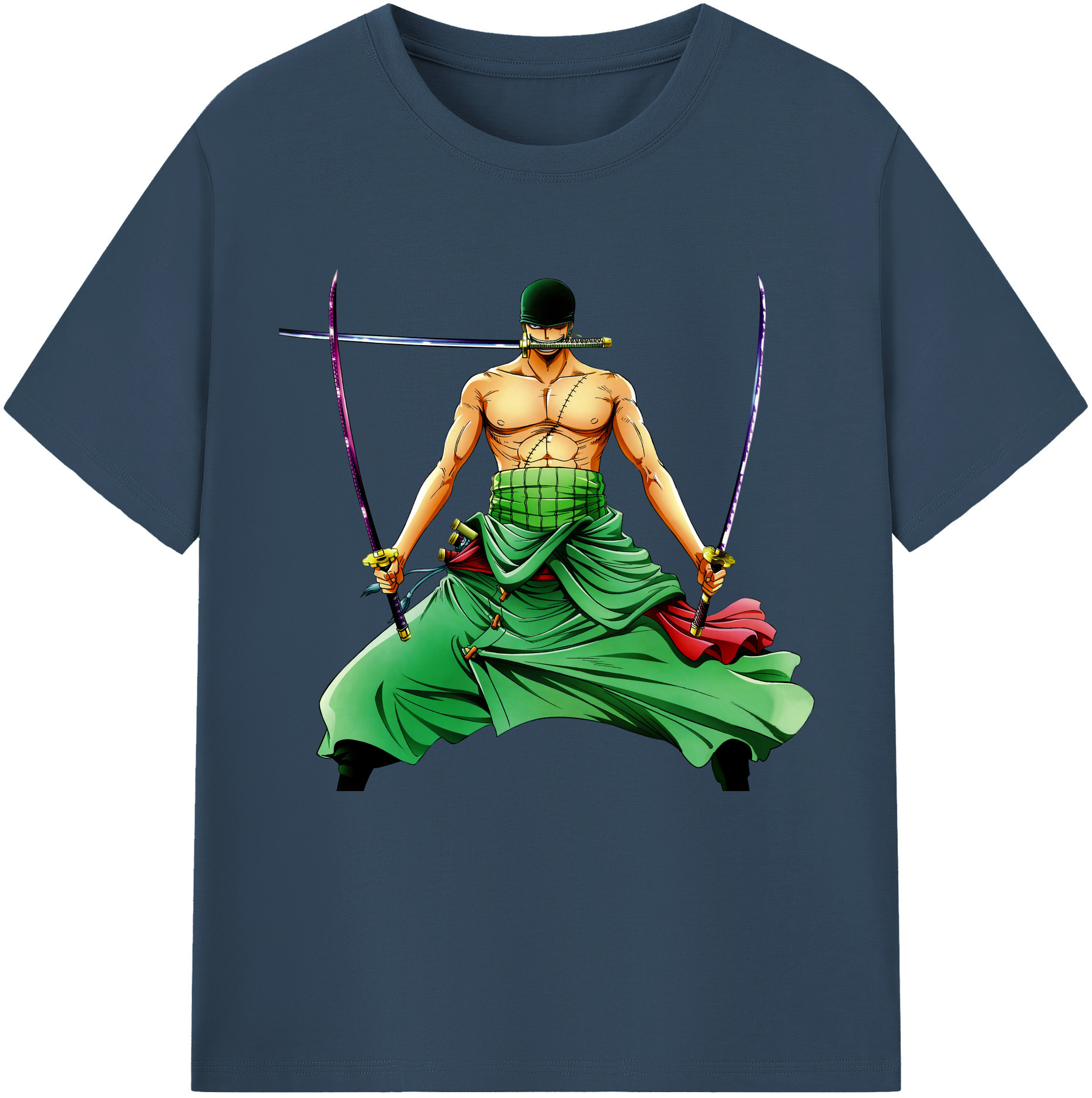 ワンピース ロロノア・ゾロ ONE PIECE Roronoa Zoro レディースカジュアルプリントTシャツ（綿100％）