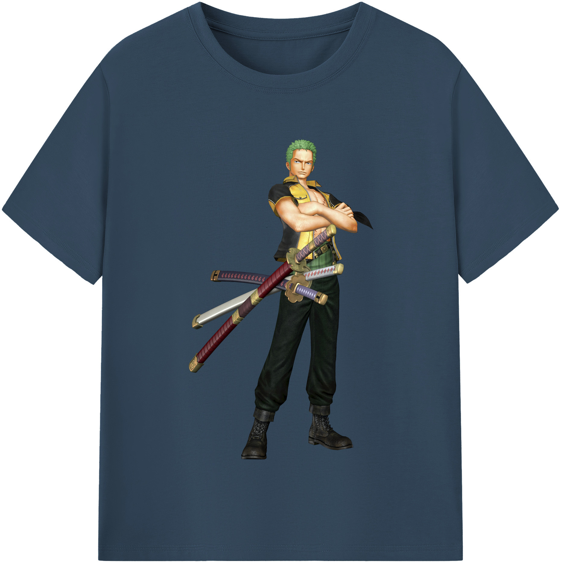ワンピース ロロノア・ゾロ ONE PIECE Roronoa Zoro レディースカジュアルプリントTシャツ（綿100％）