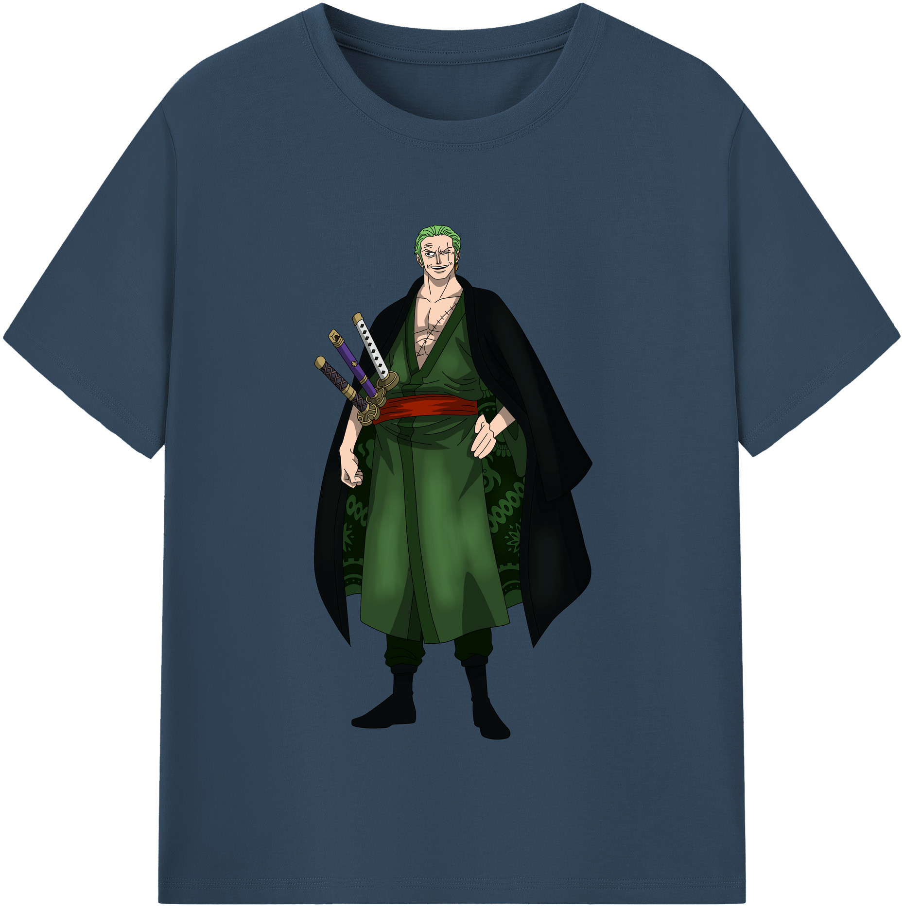 ワンピース ロロノア・ゾロ ONE PIECE Roronoa Zoro レディースカジュアルプリントTシャツ（綿100％）