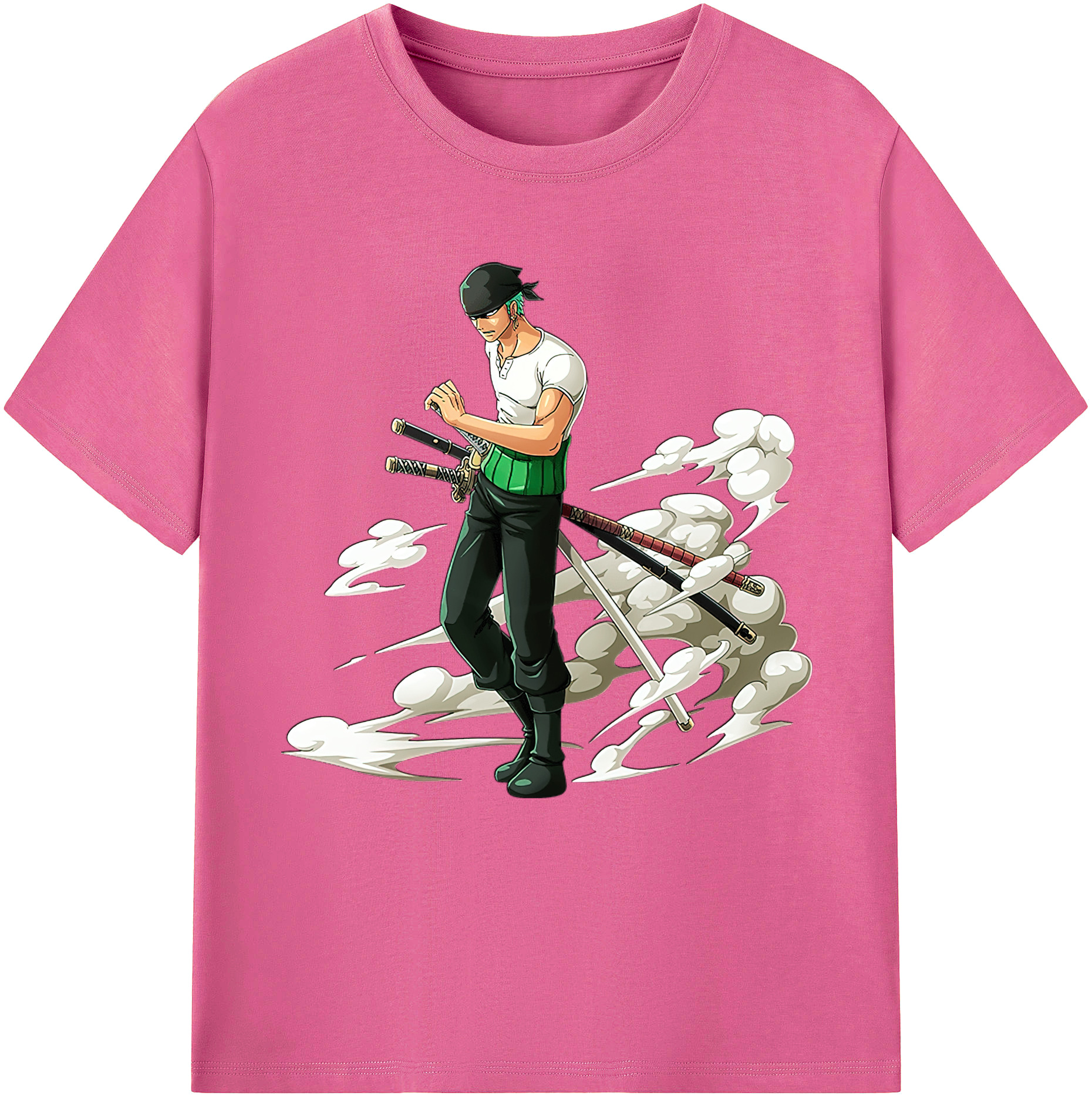 ワンピース ロロノア・ゾロ ONE PIECE Roronoa Zoro レディースカジュアルプリントTシャツ（綿100％）