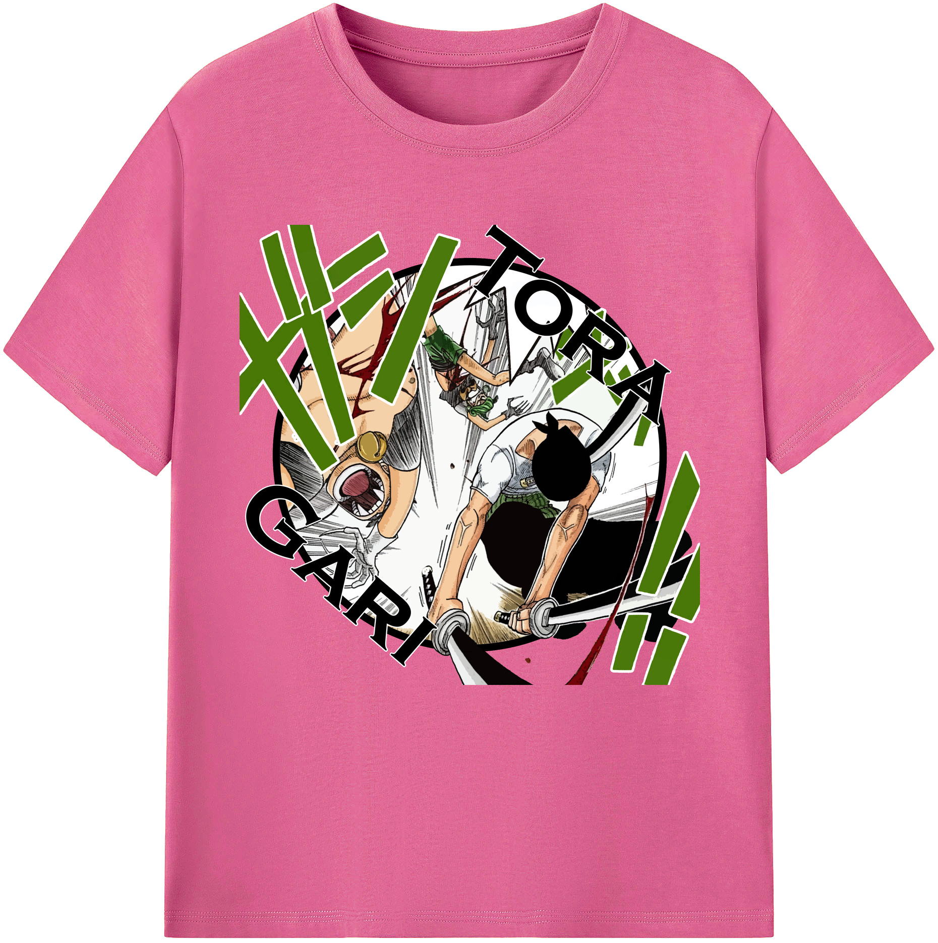 ワンピース ロロノア・ゾロ ONE PIECE Roronoa Zoro レディースカジュアルプリントTシャツ（綿100％）
