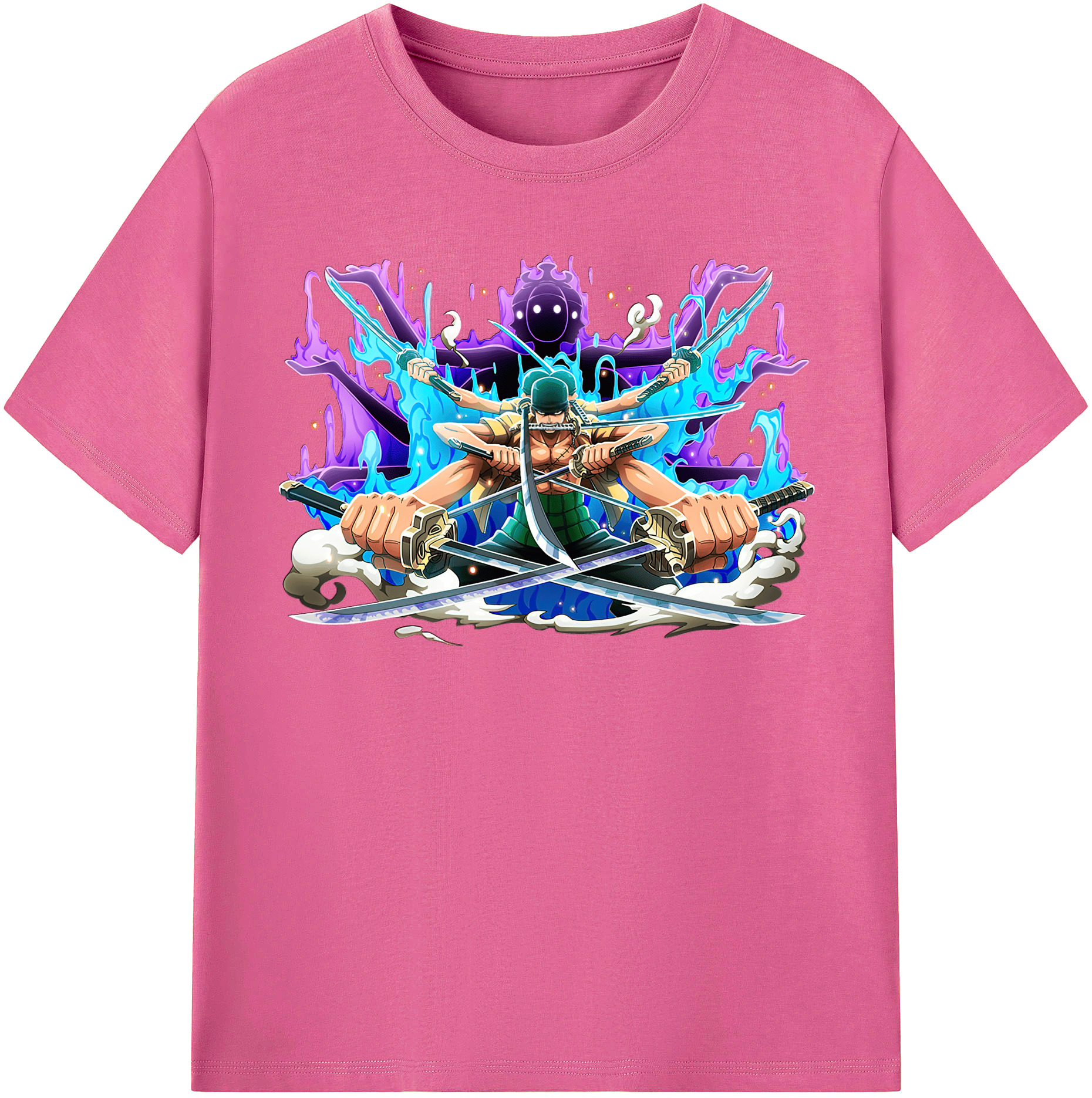 ワンピース ロロノア・ゾロ ONE PIECE Roronoa Zoro レディースカジュアルプリントTシャツ（綿100％）