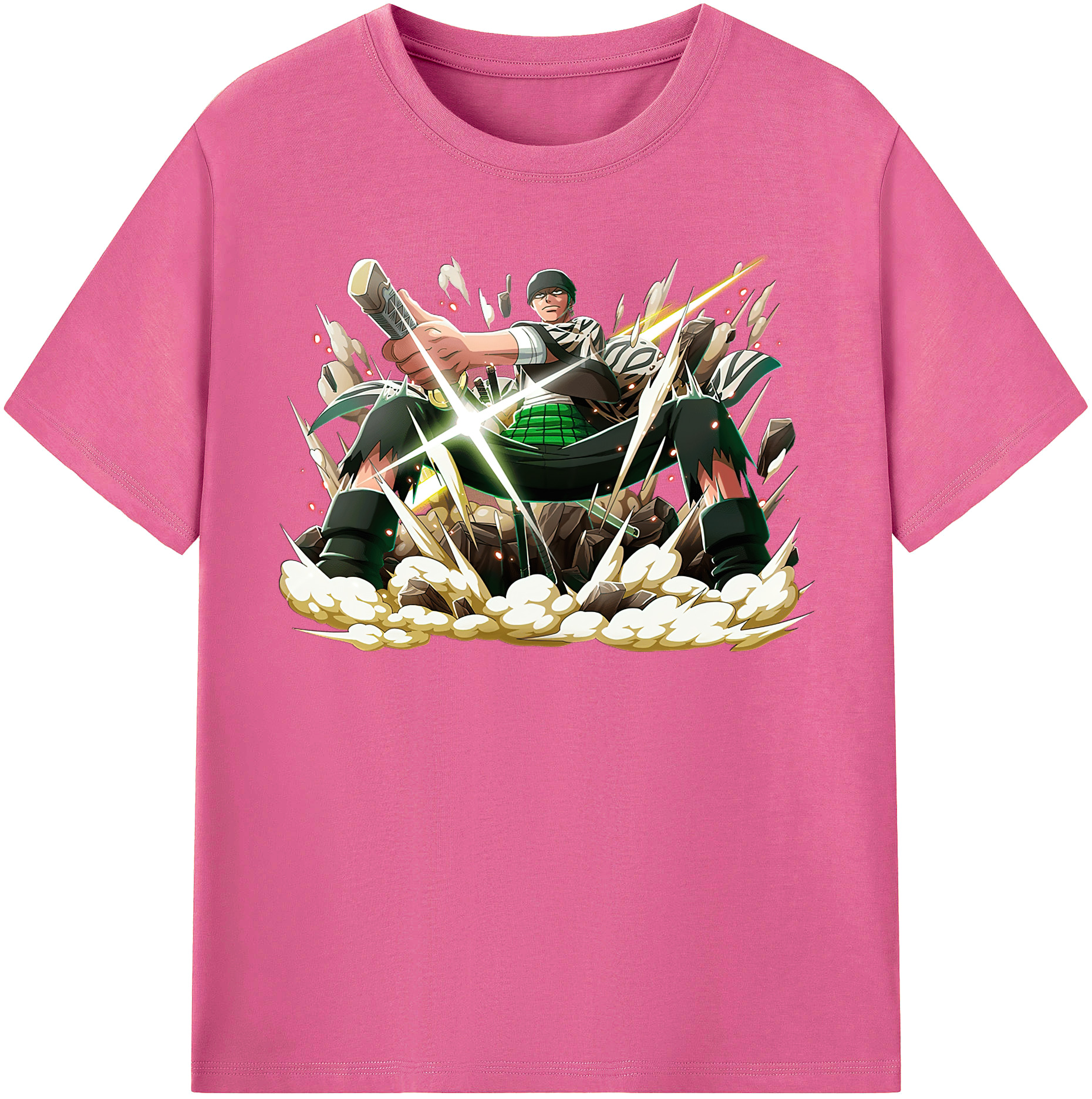 ワンピース ロロノア・ゾロ ONE PIECE Roronoa Zoro レディースカジュアルプリントTシャツ（綿100％）