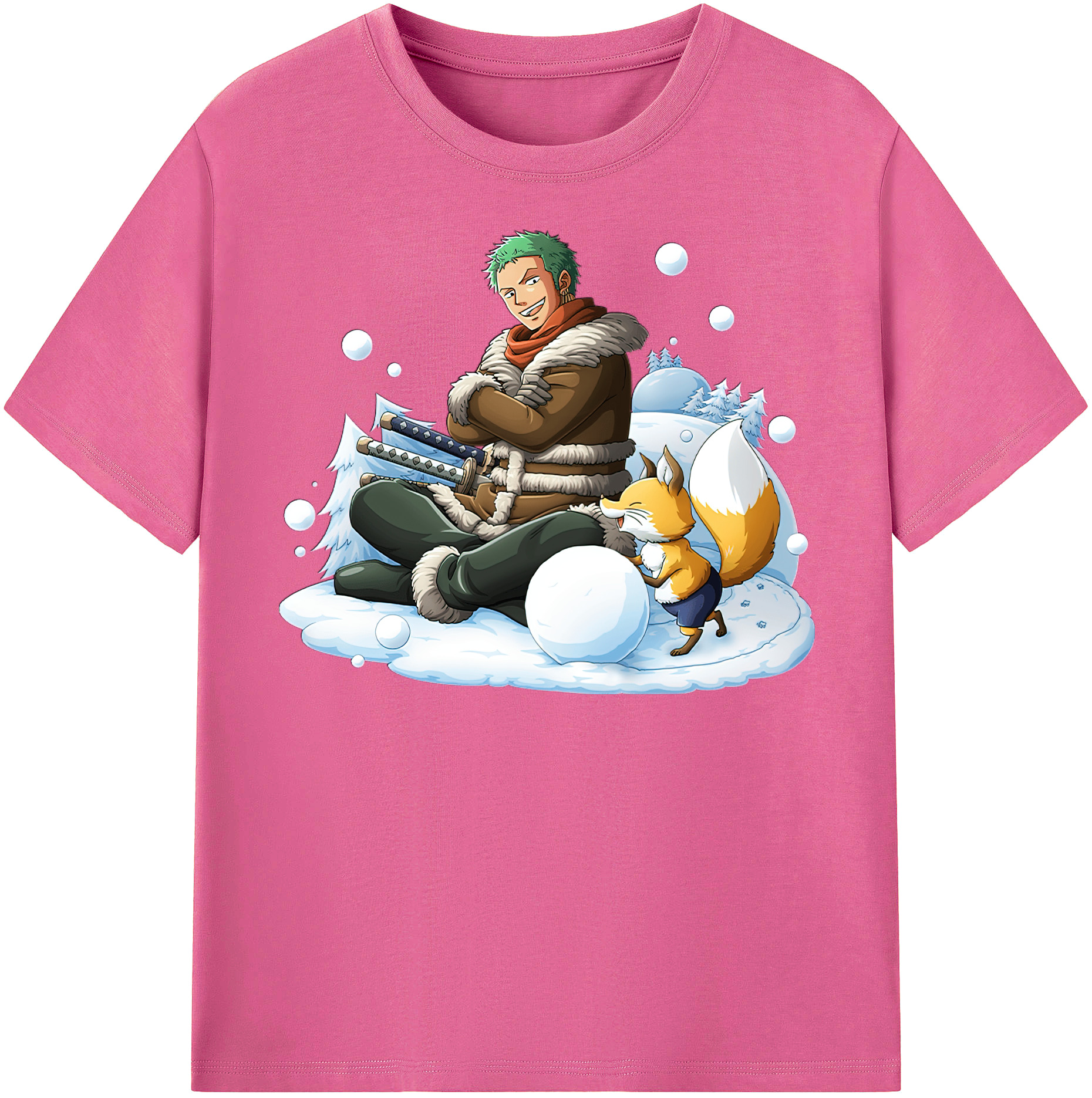 ワンピース ロロノア・ゾロ ONE PIECE Roronoa Zoro レディースカジュアルプリントTシャツ（綿100％）